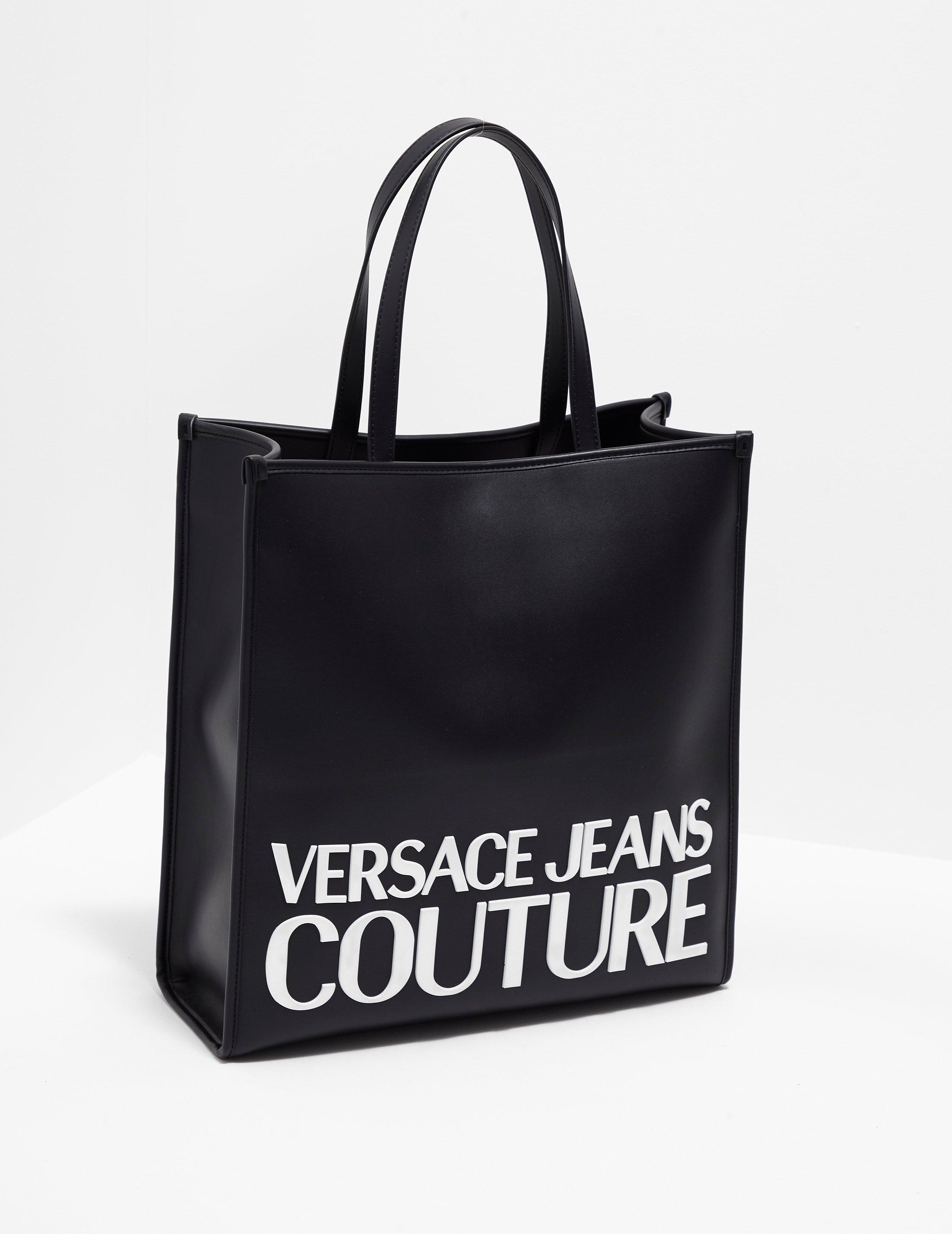 Versace Jeans Couture Logo Tote Bag Black - Lyst