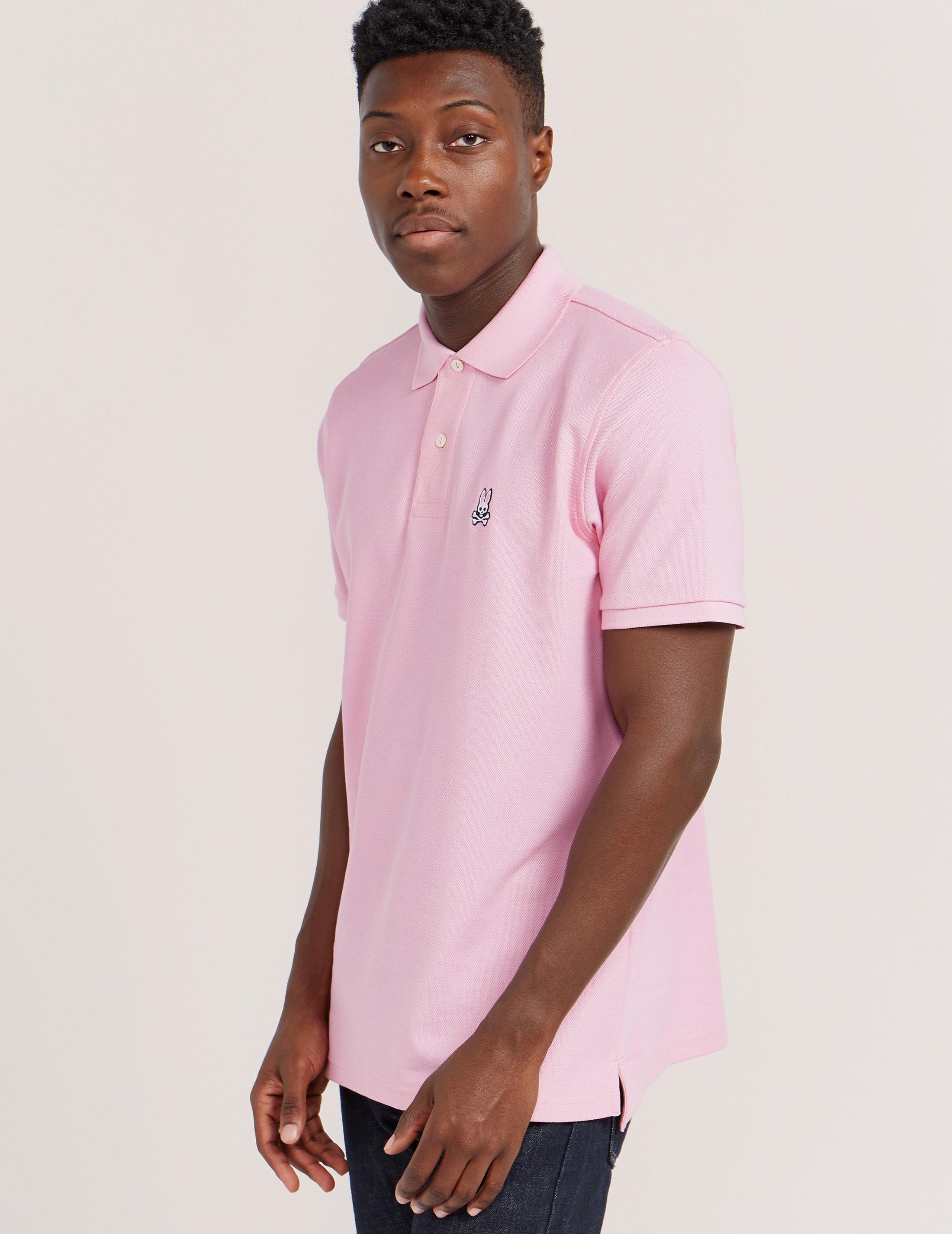 Lyst - Psycho Bunny Basic Short Sleeve Polo Shirt in Pink for Men