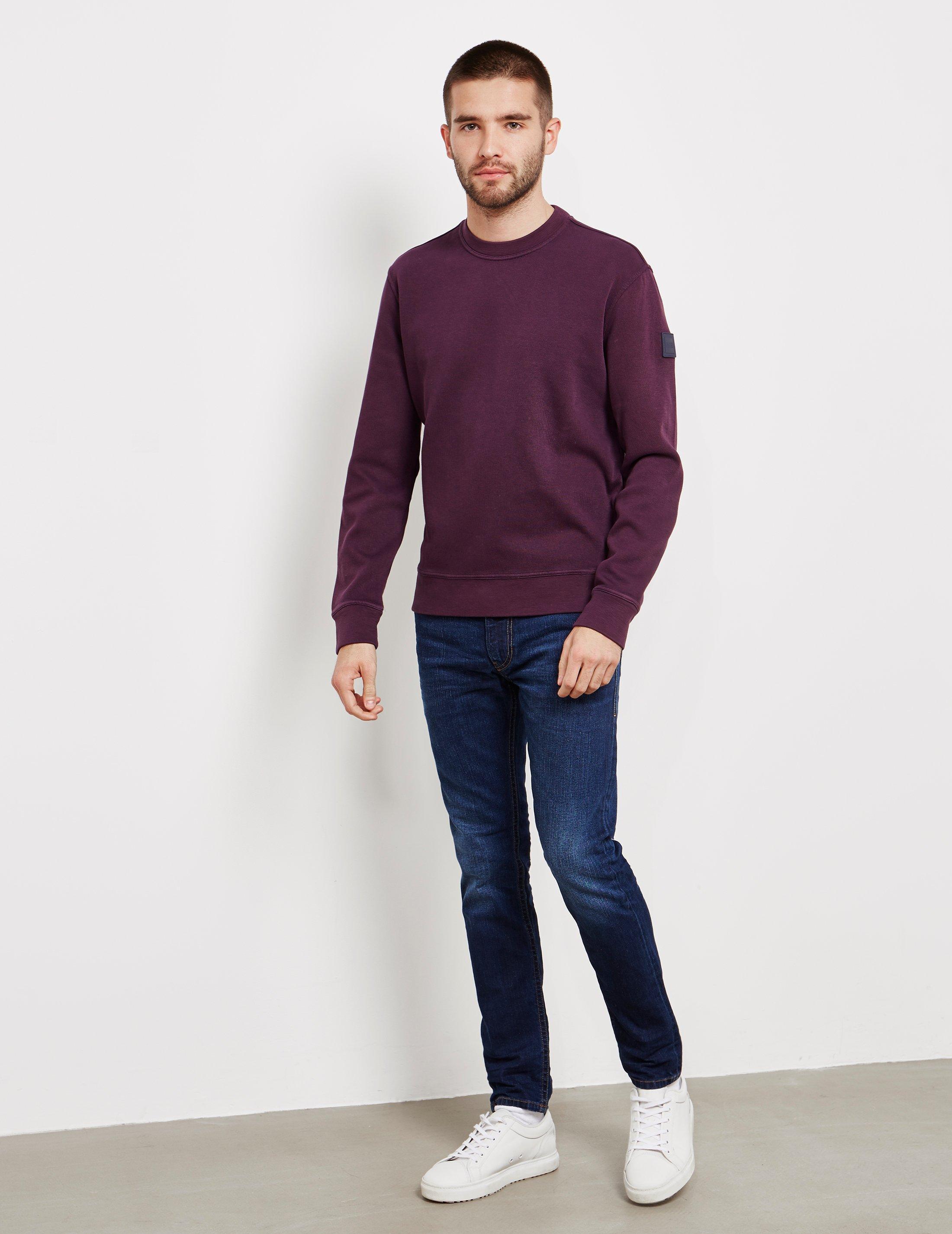 boss world ribbed sweatshirt