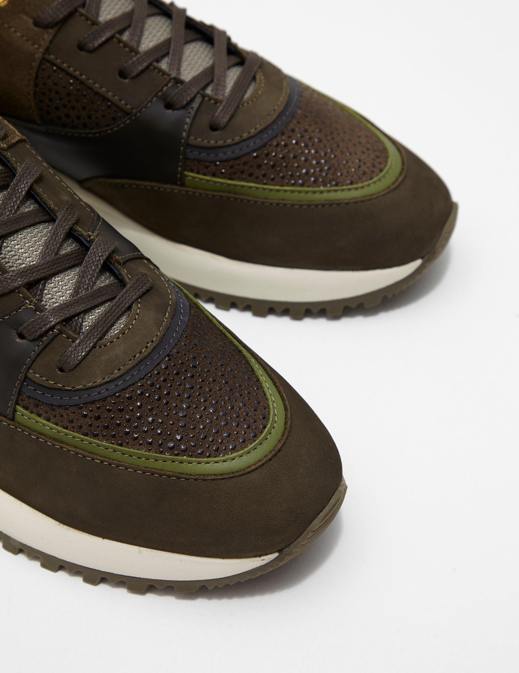 android homme belter metallic trainers
