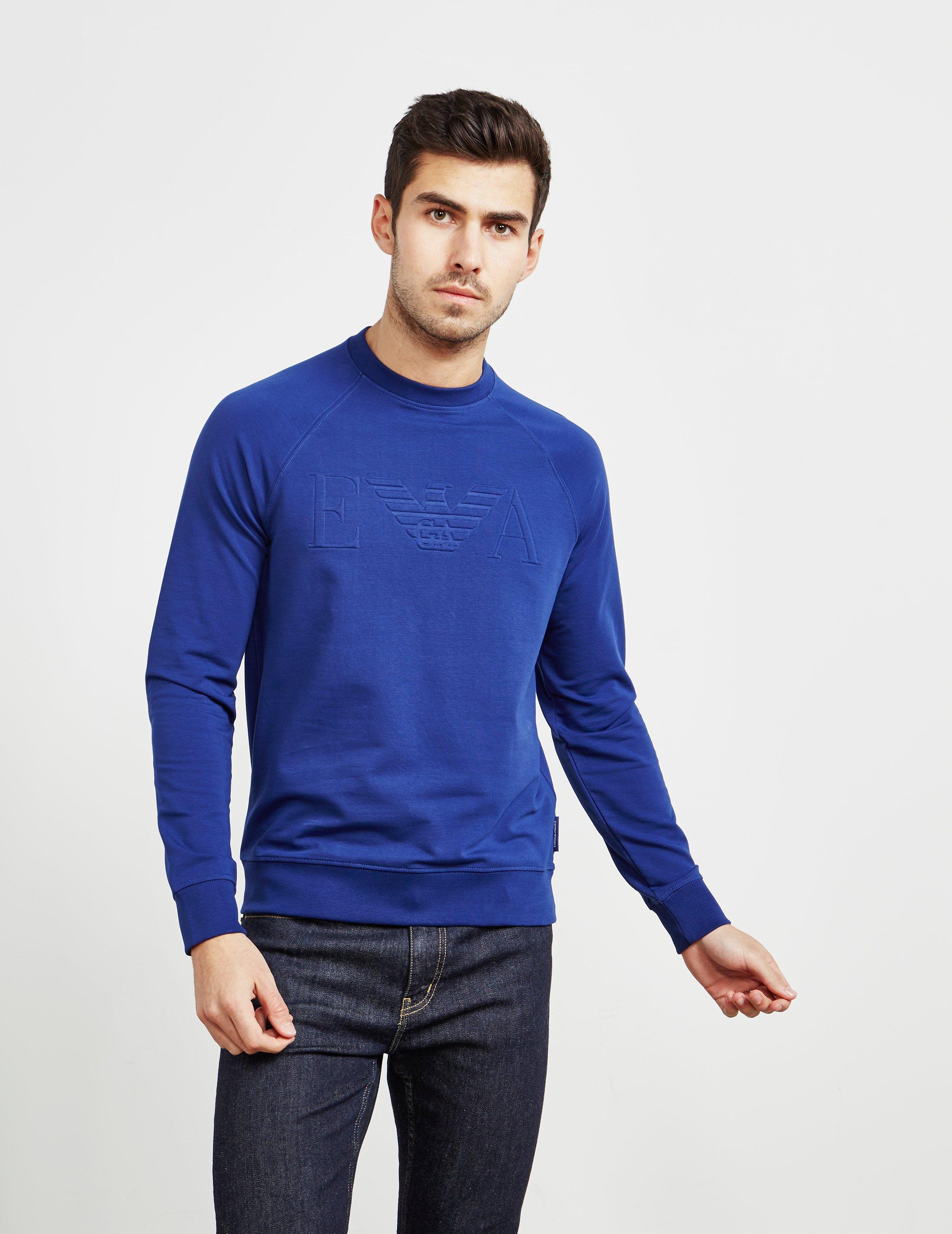 emporio armani embossed eagle sweatshirt