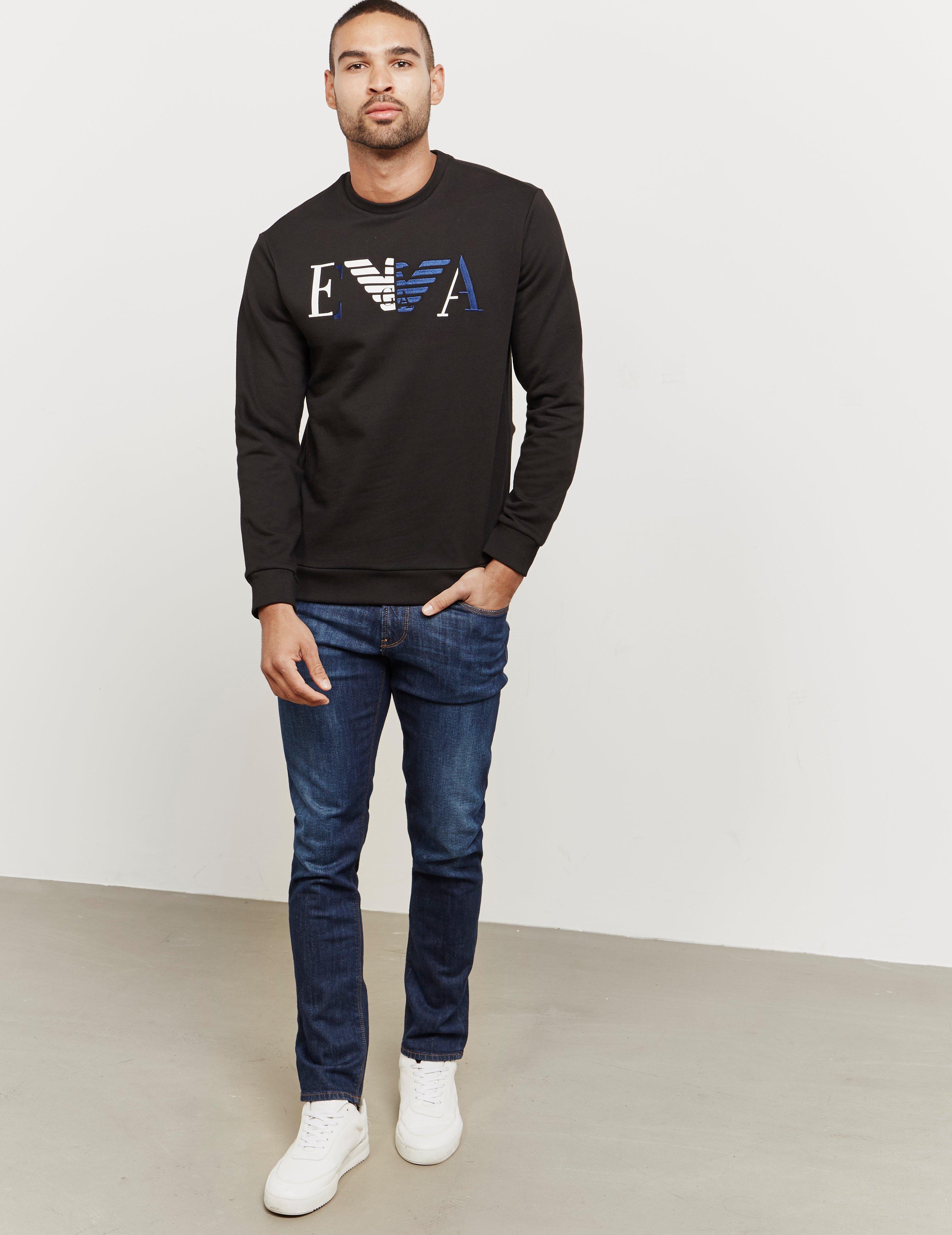 emporio armani block colour sweatshirt