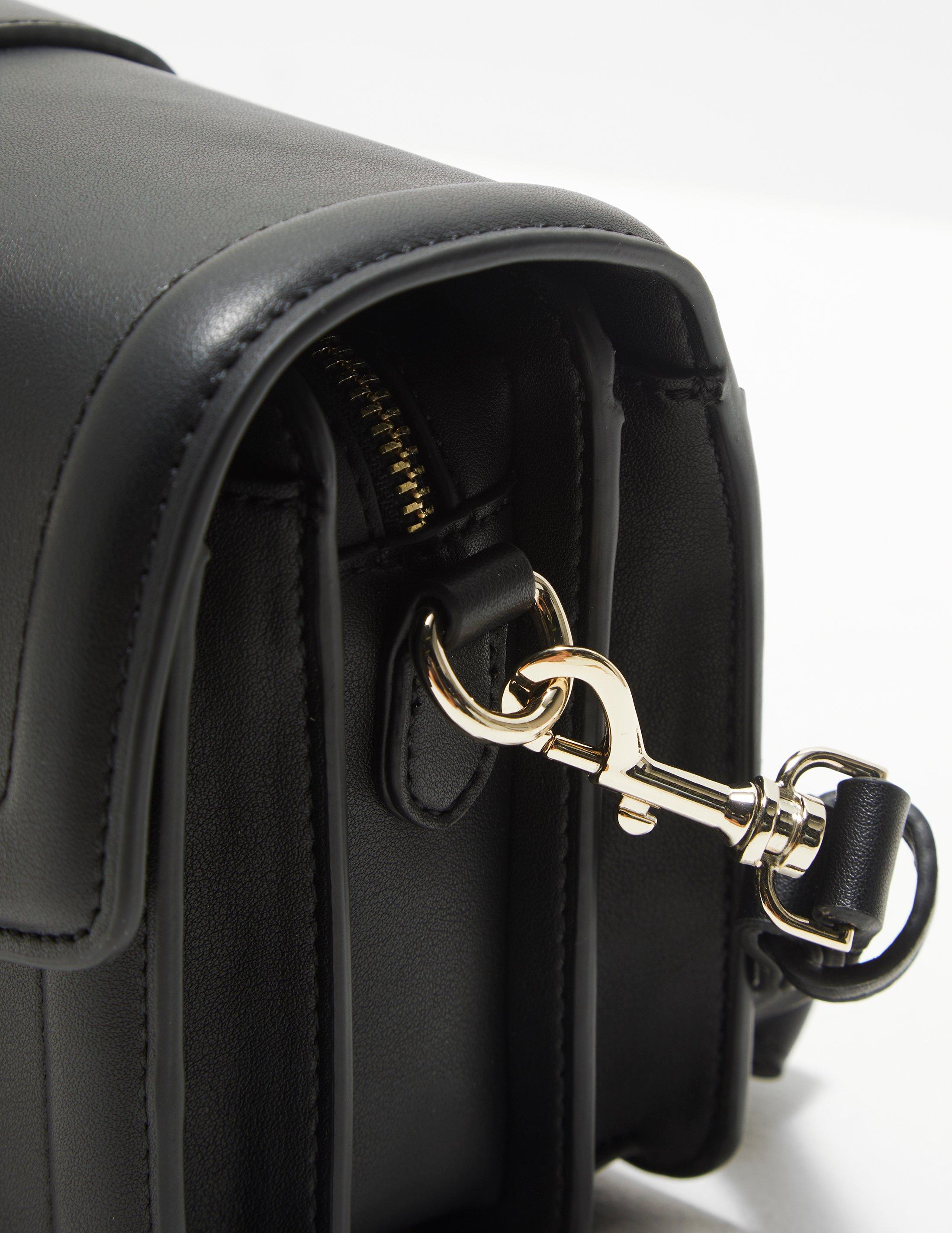 Versace Jeans Couture Buckle Shoulder Bag Black - Lyst