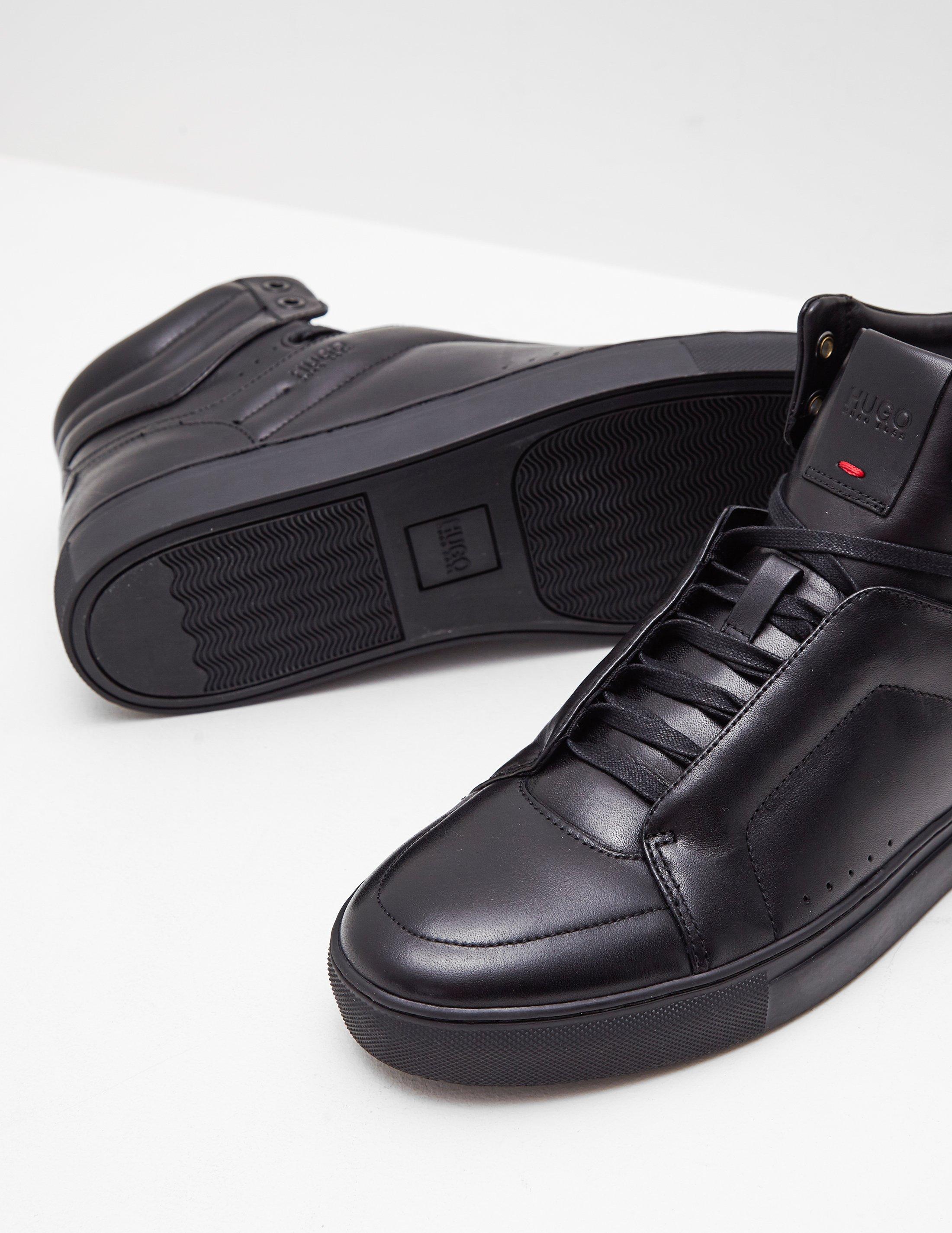 HUGO Leather Mens Futurism Hito Black for Men | Lyst UK