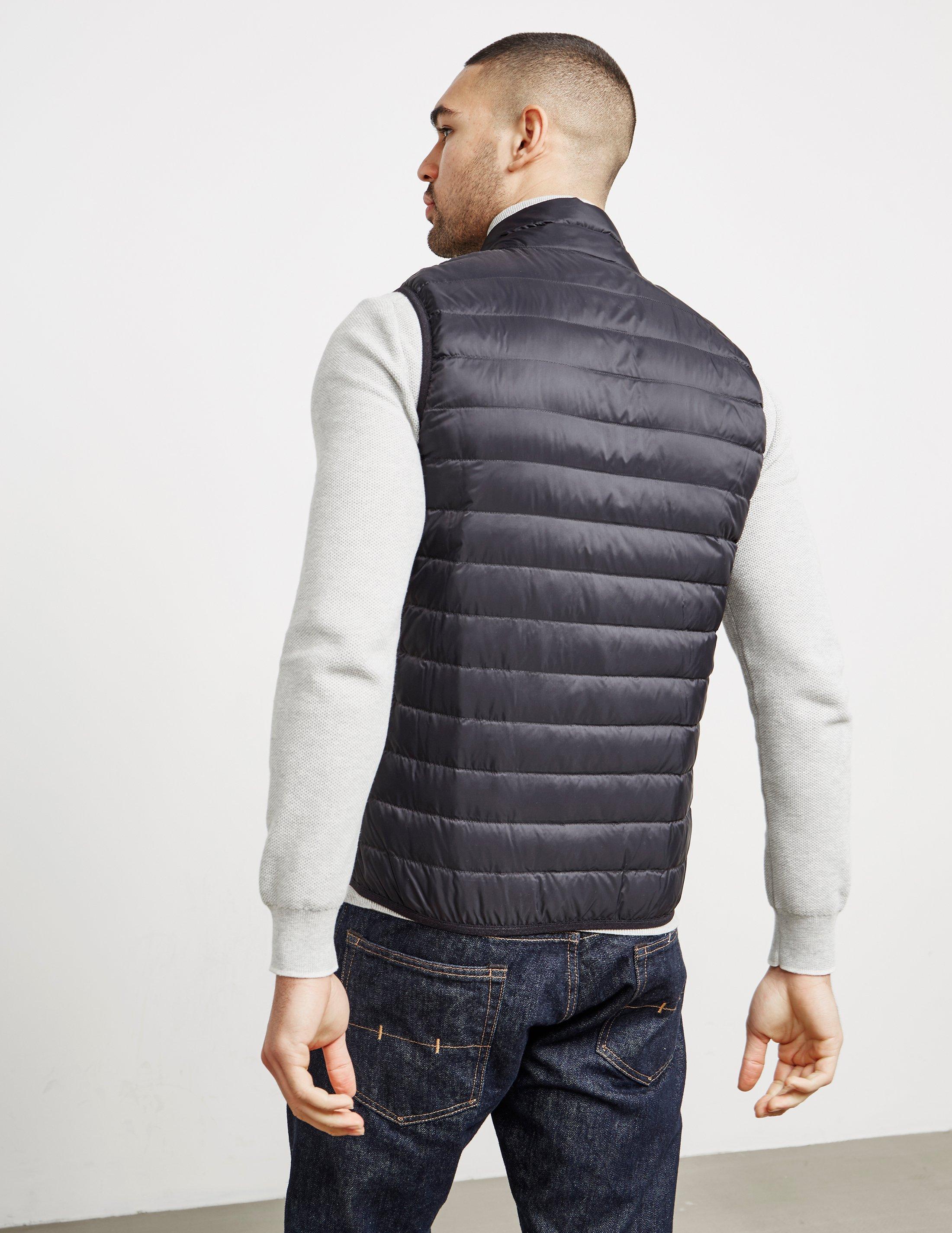 armani jeans gilet black