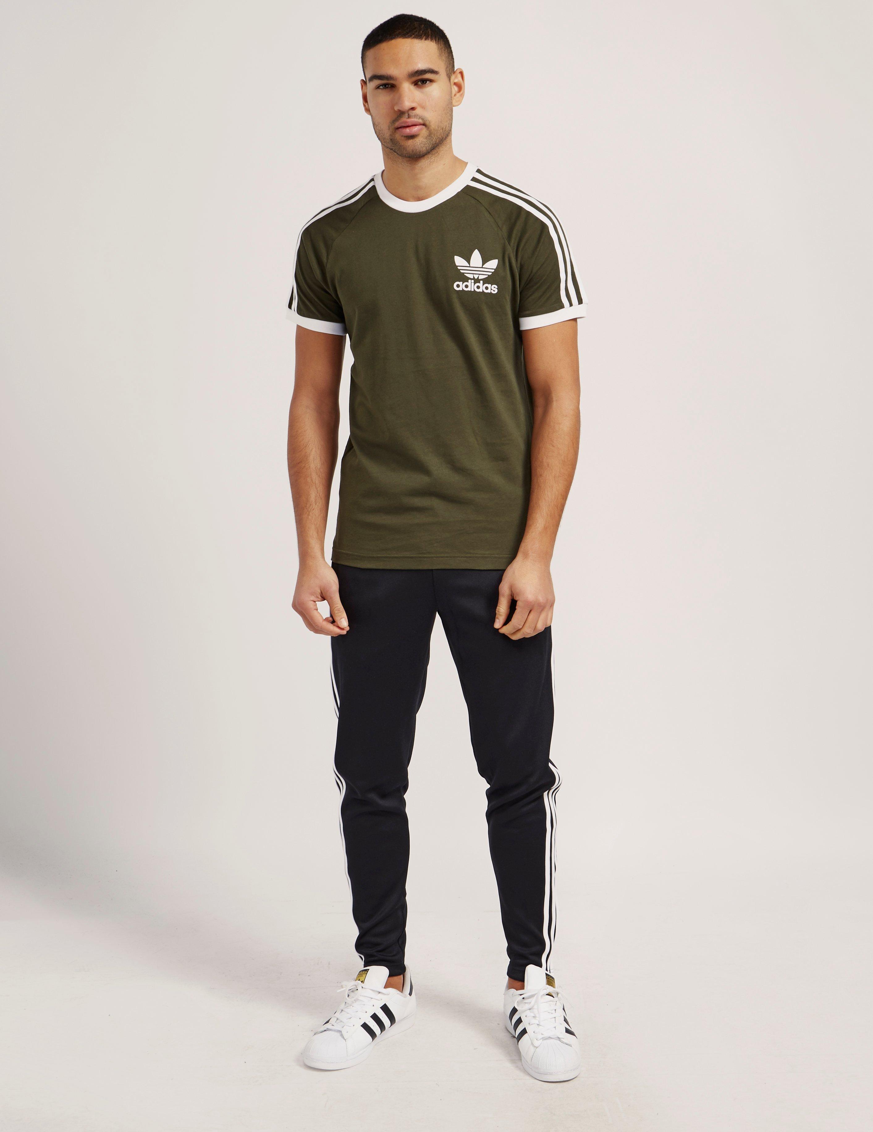 adidas Originals California Short Sleeve T-shirt in Green for Men | Lyst