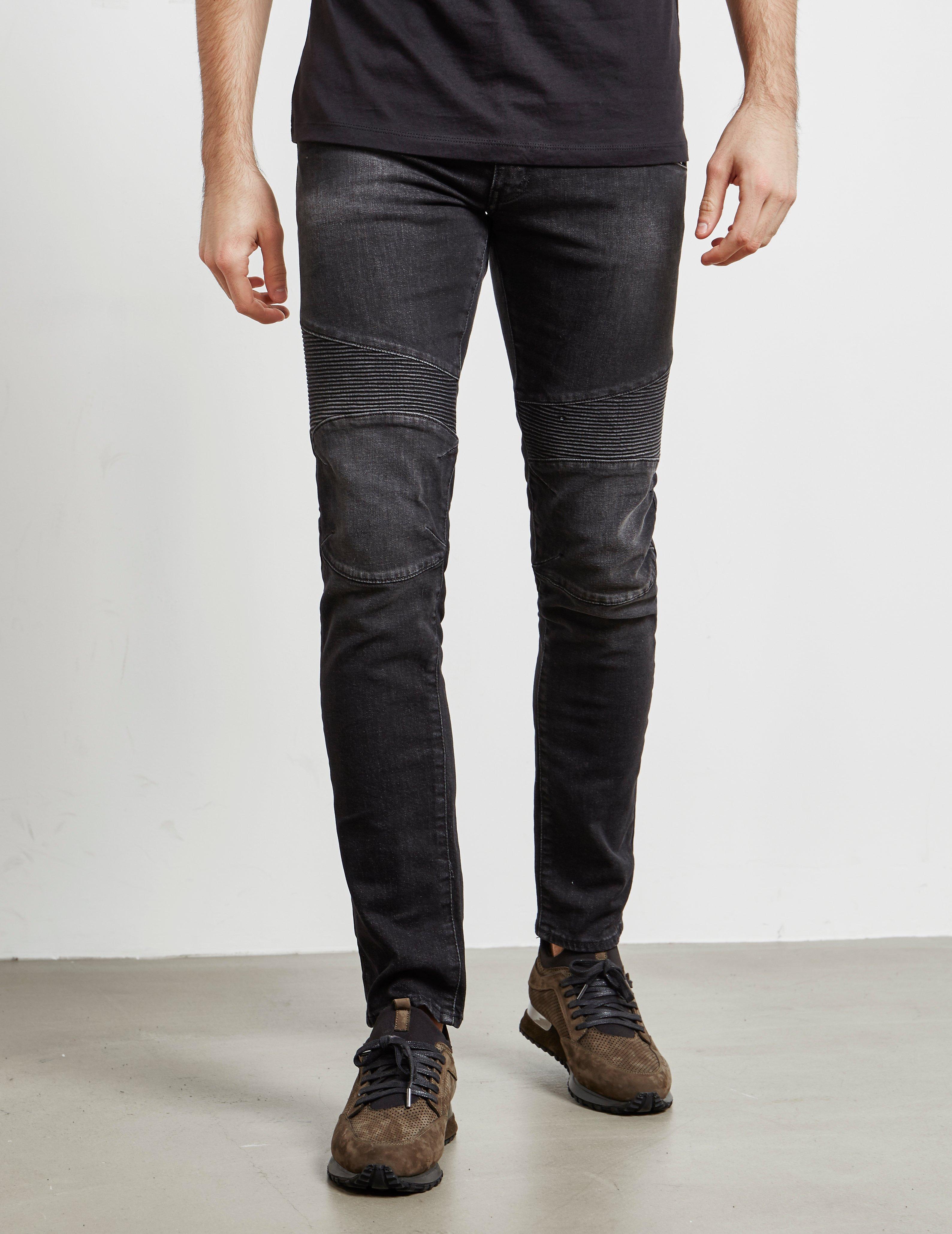 armani exchange biker jeans