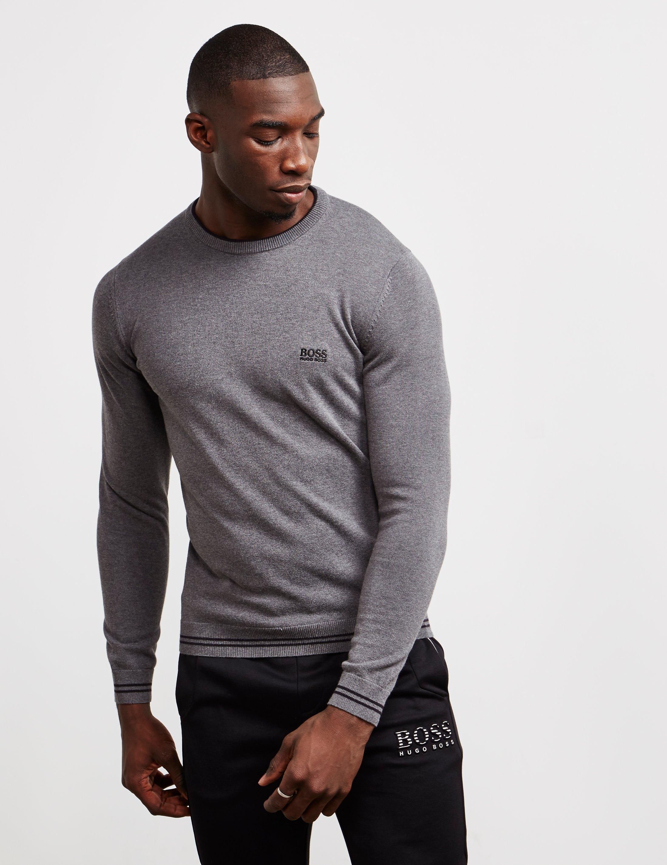 Lyst - BOSS Rimex Knitted Jumper Grey in Gray for Men