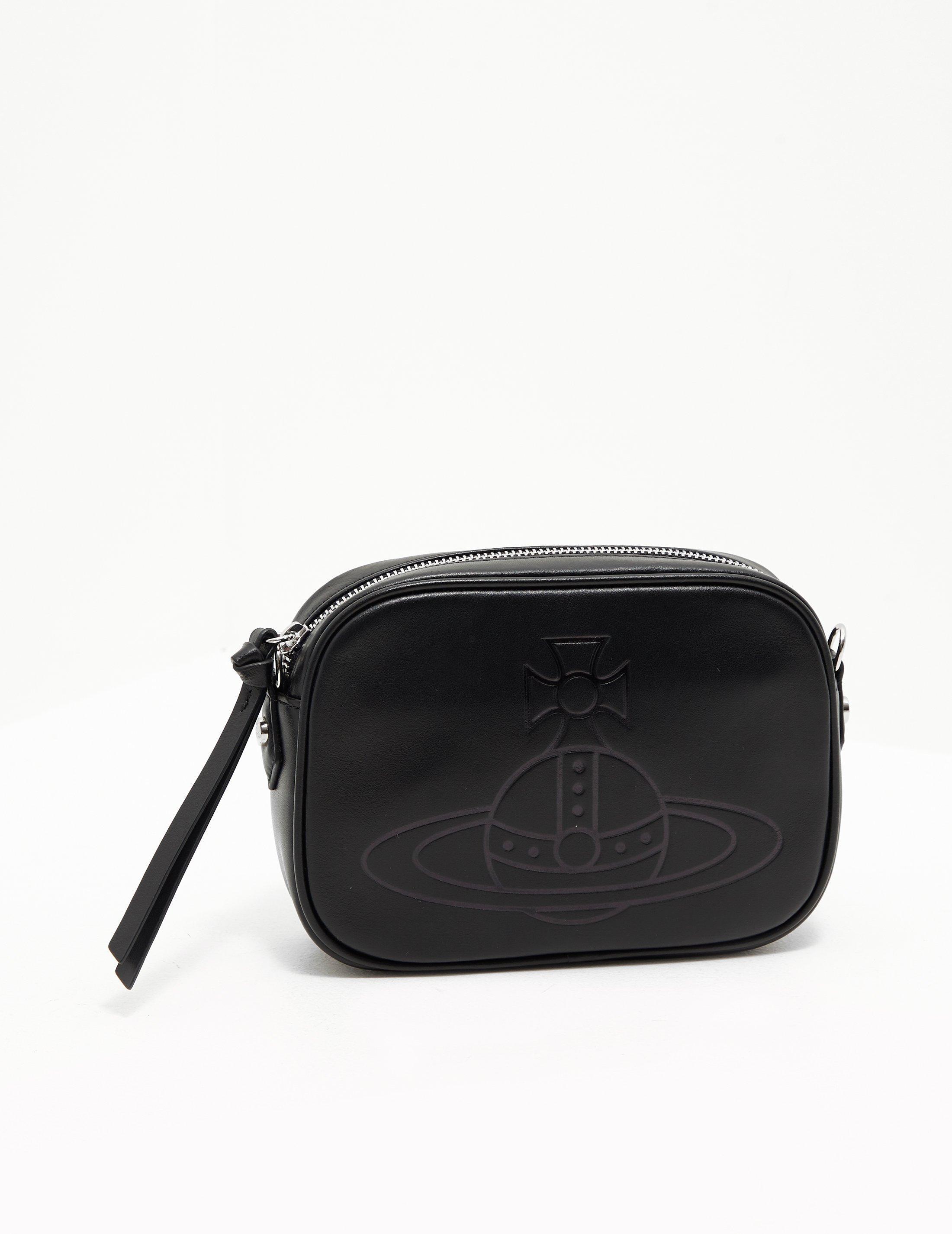 Vivienne Westwood Leather Anna Camera Shoulder Bag Black | Lyst