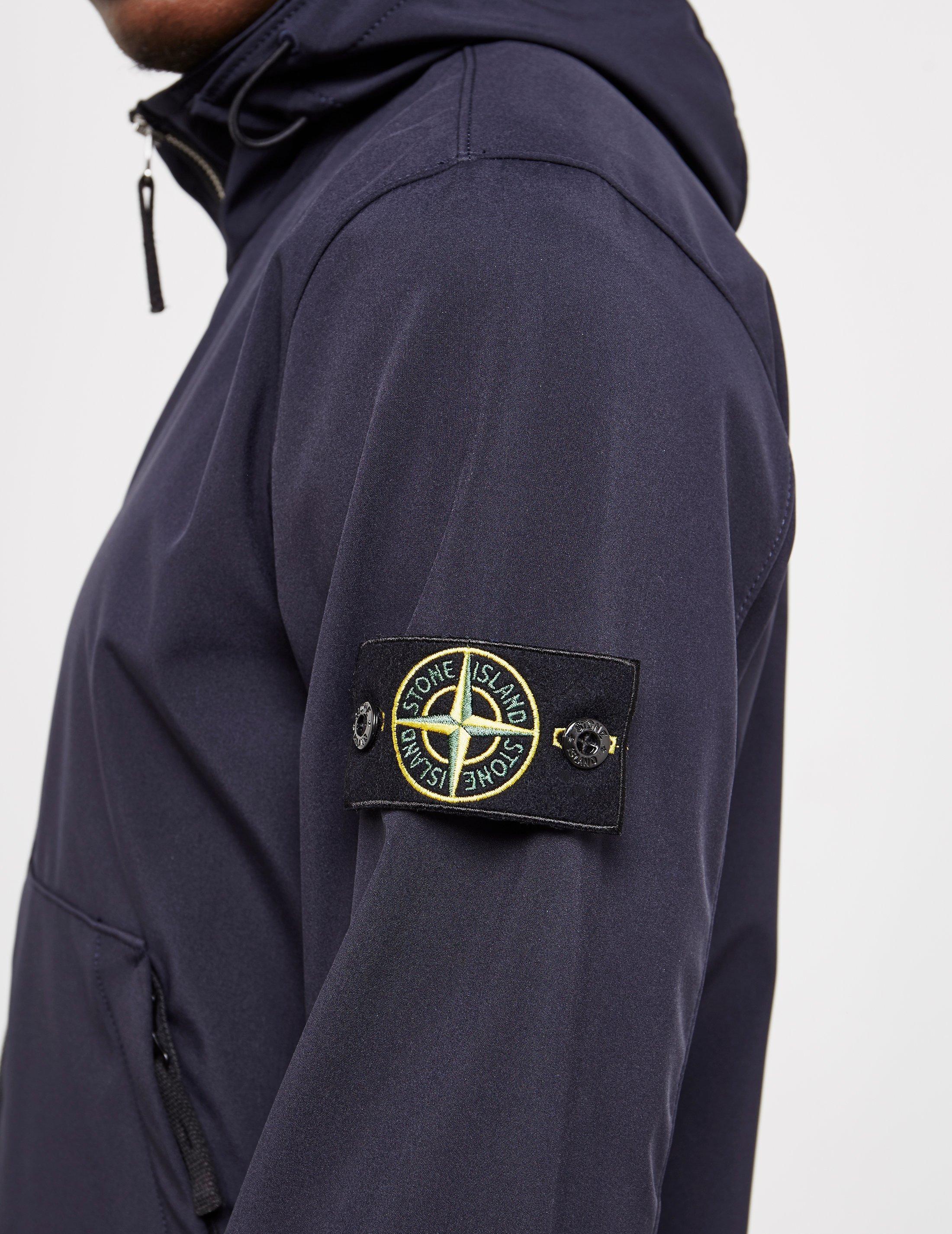 Stone Island Synthetic Softshell Jacket Navy Blue For Men Lyst Stone Island Synthetic Softshell Jacket Navy Blue For Men Lyst