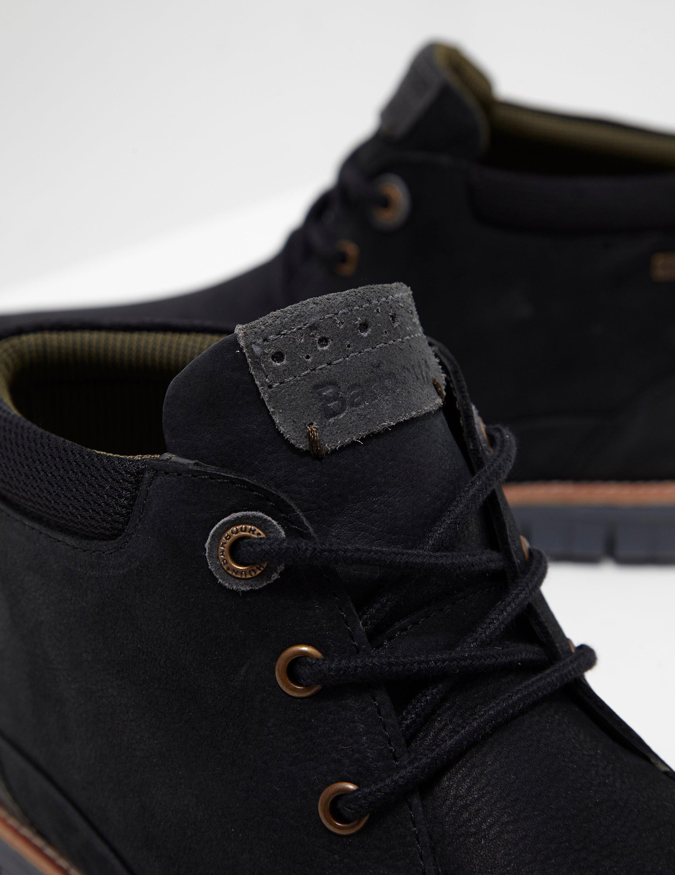 barbour black nelson chukka boot