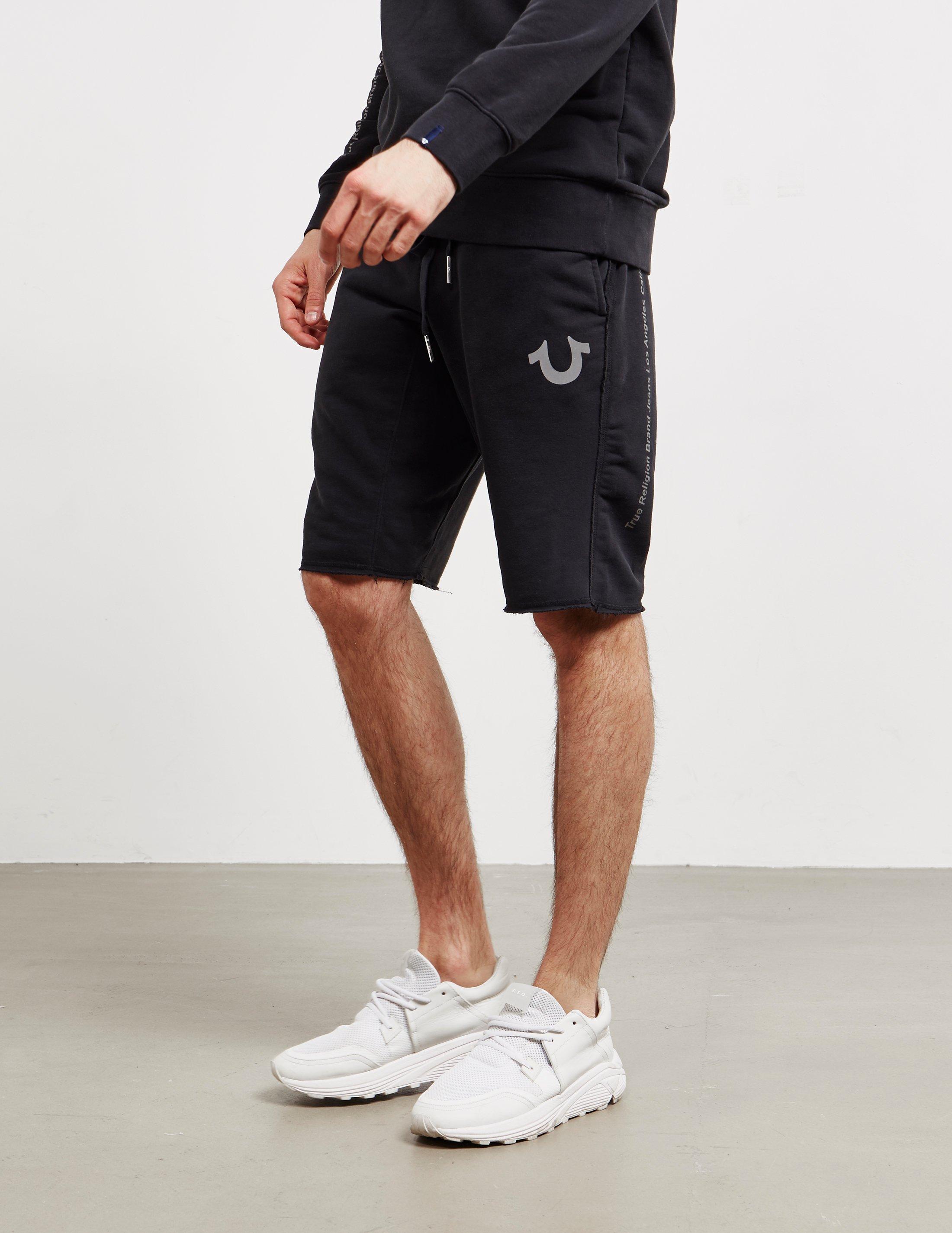 true religion fleece shorts