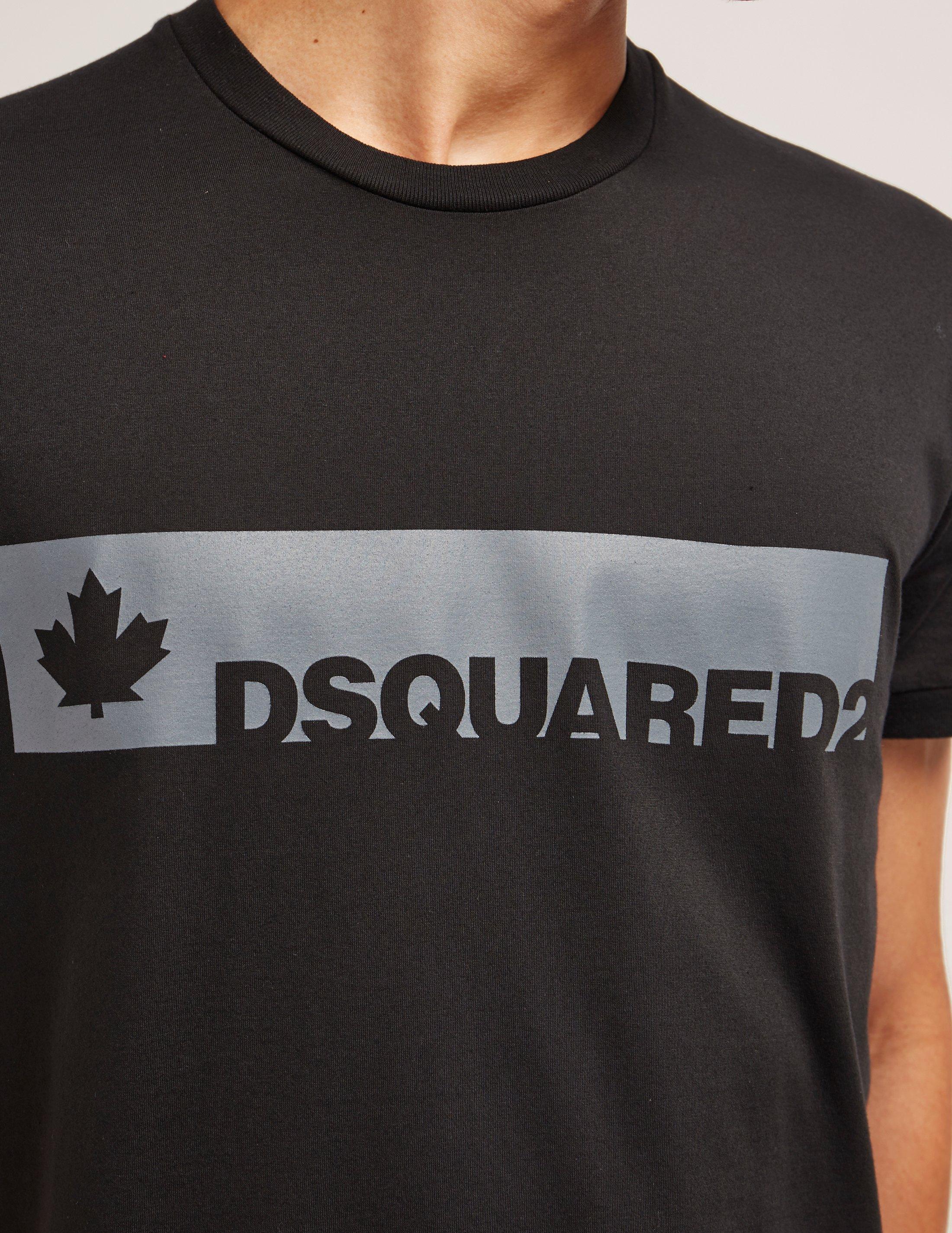 dsquared2 bar logo short sleeve t shirt