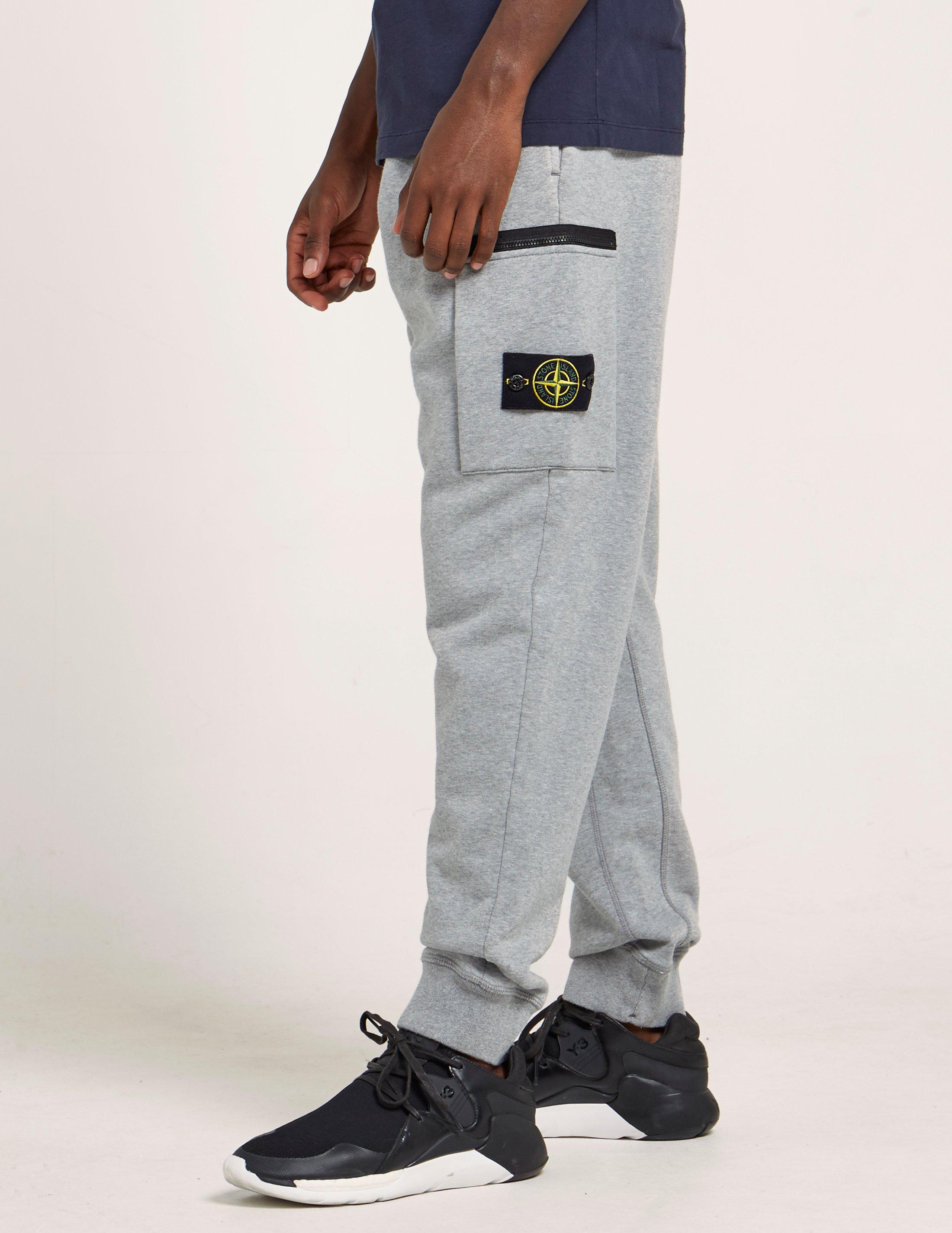 stone island grey tracksuit bottoms