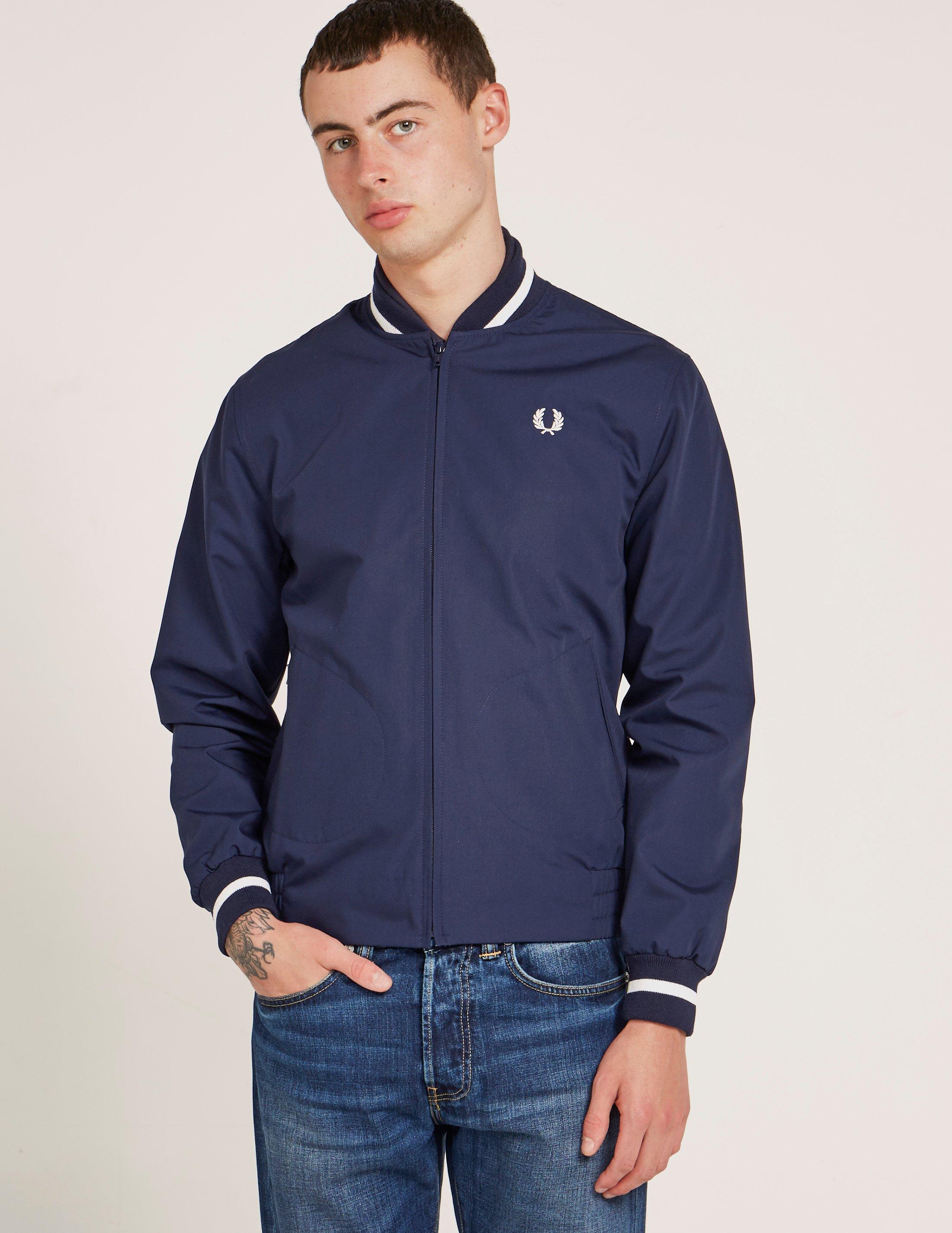 Fred Perry Cotton Reissue Made In England Bomber Jacket in Navy (Blue) for  Men | Lyst