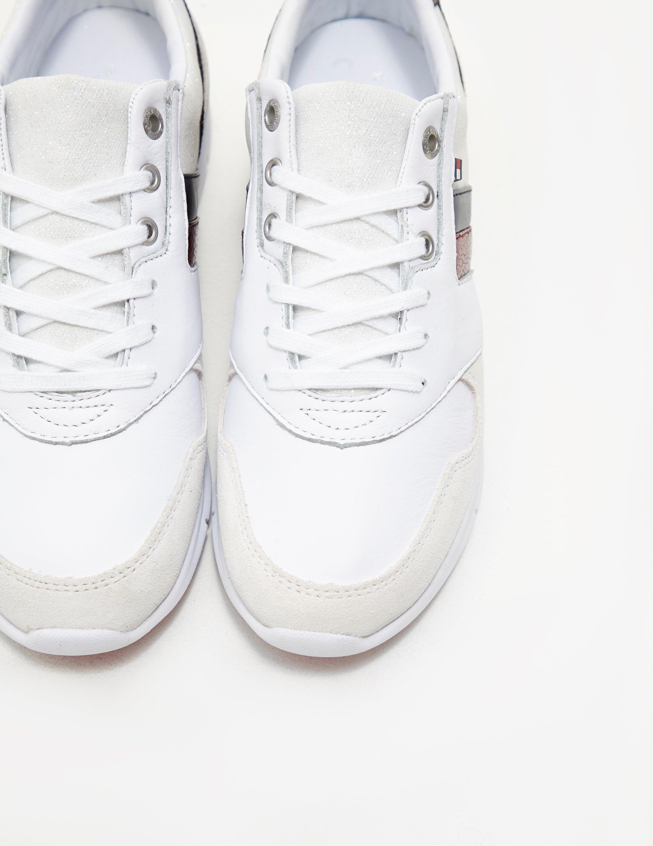 white glitter trainers uk