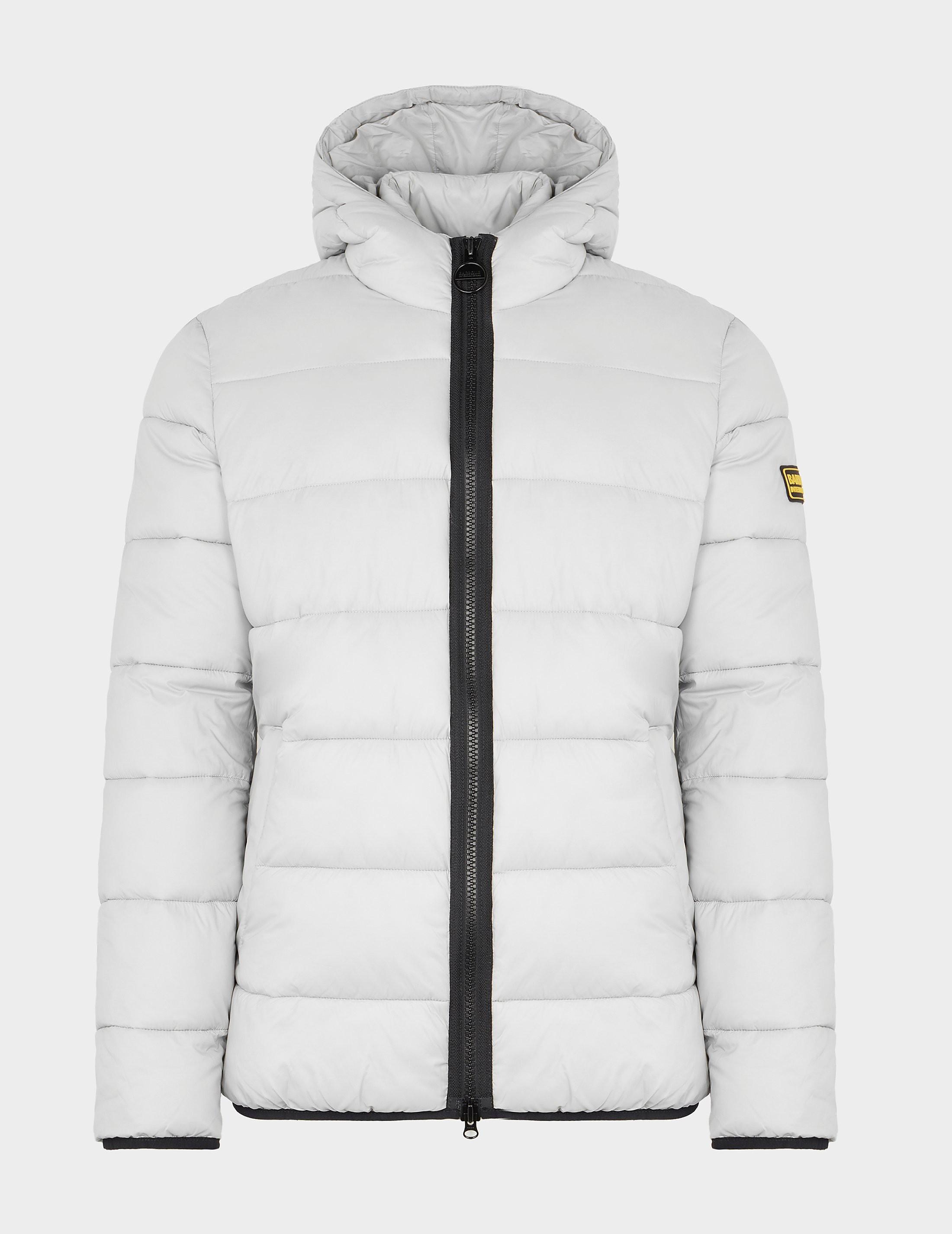 Barbour Bobber Quilted Jacket in White for Men | Lyst