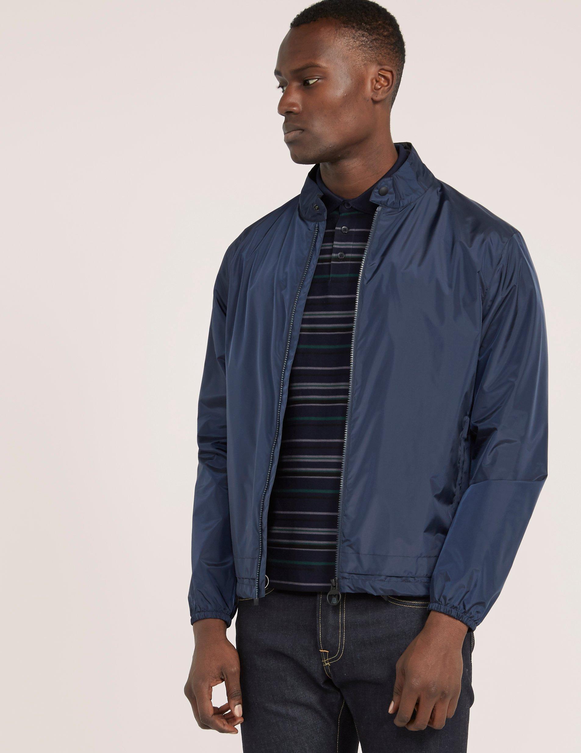 navy blouson jacket