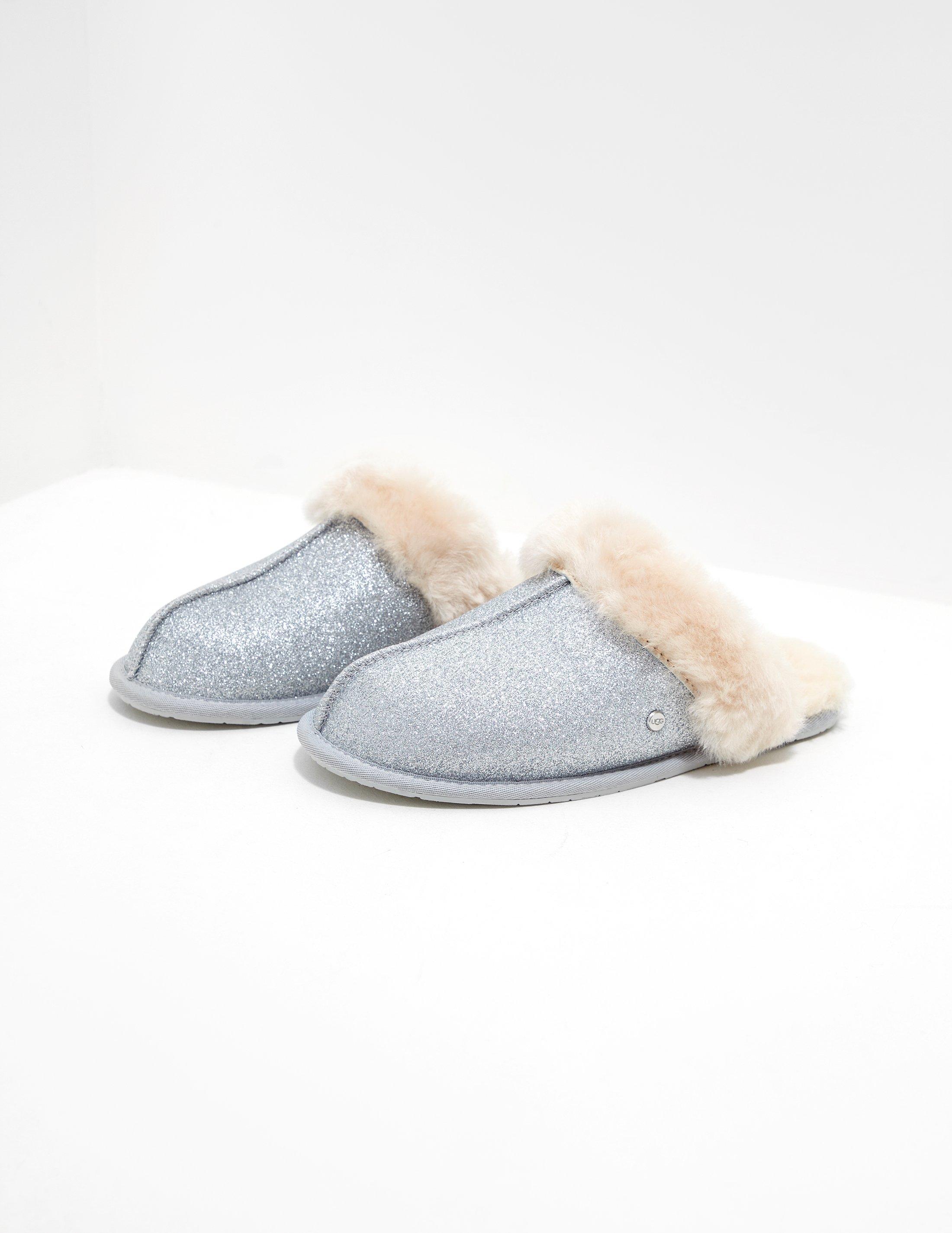 silver sparkle ugg slippers