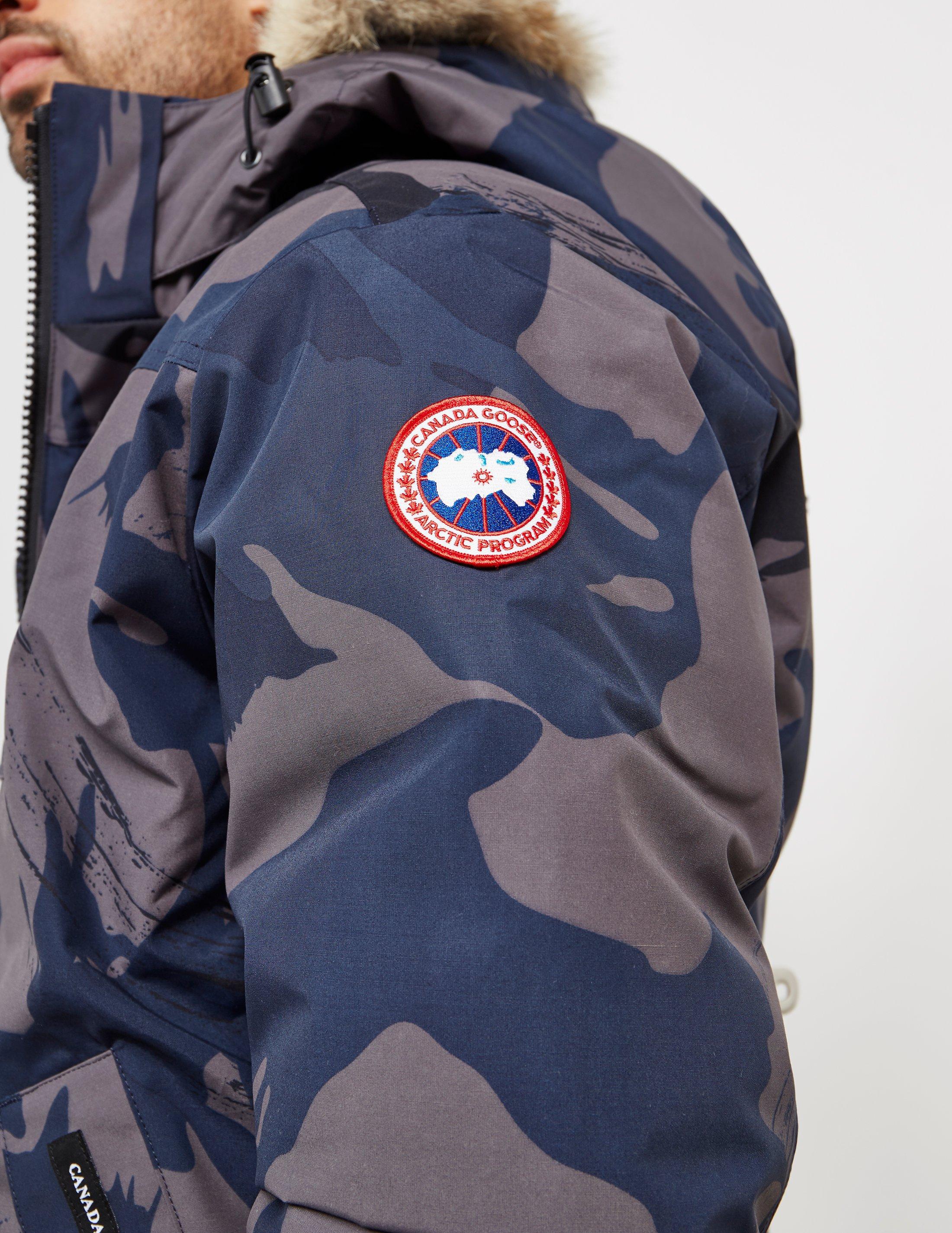 Canada Goose Goose Mens Borden Padded Bomber Jacket Camo in Blue for Men |  Lyst