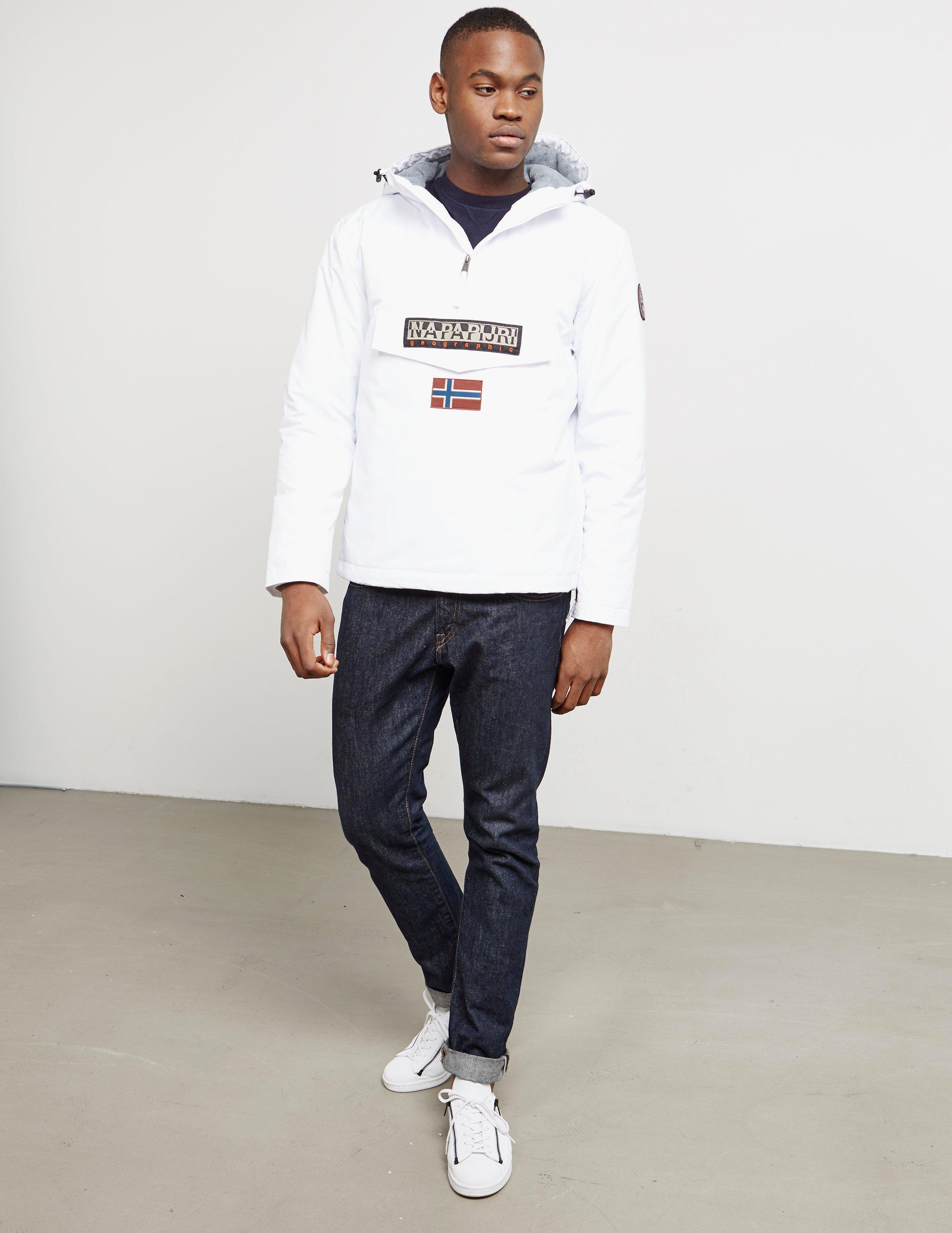 napapijri white rainforest jacket