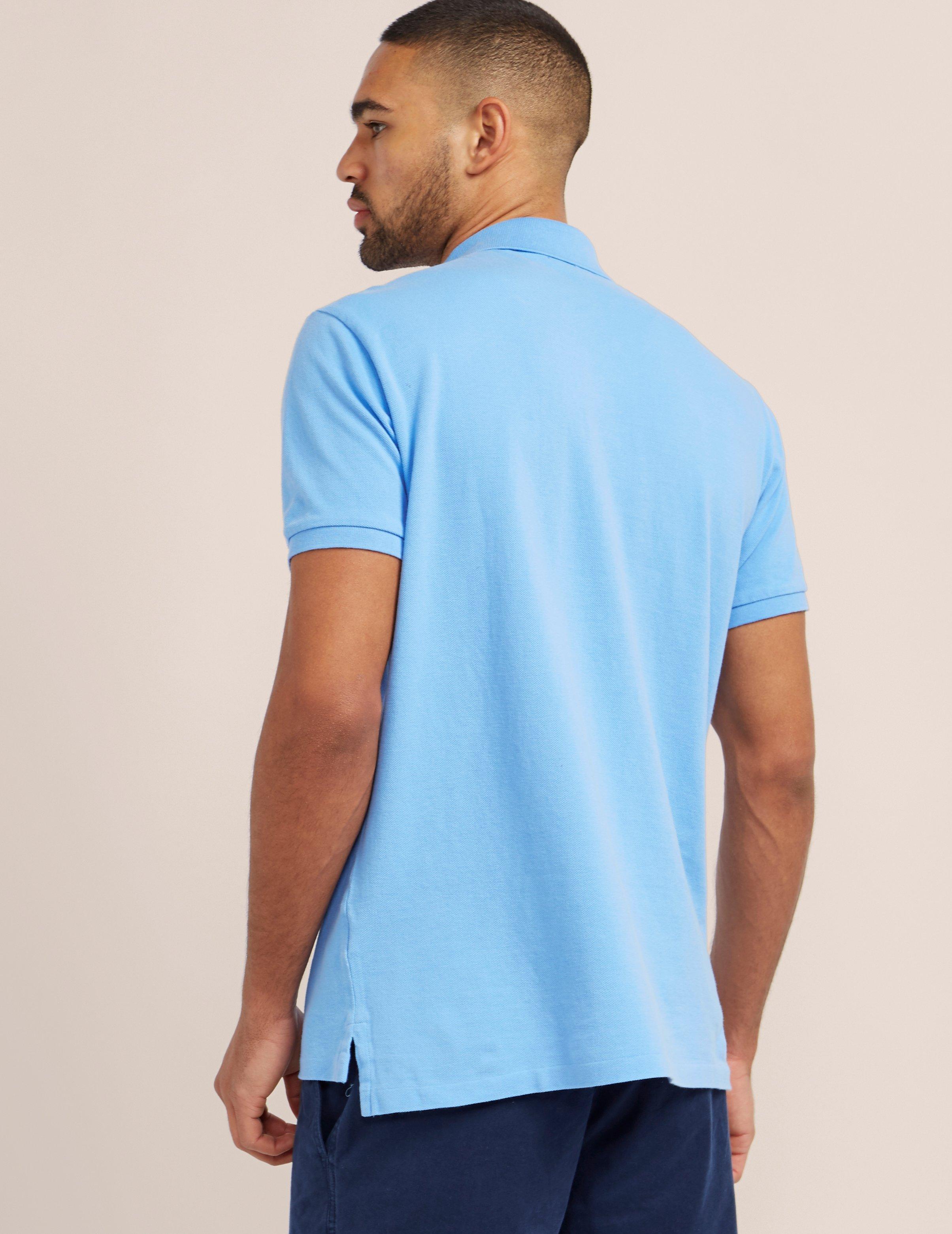 Polo Ralph Lauren Cotton Mens Weathered Mesh Short Sleeve Polo Shirt Light  Blue for Men | Lyst