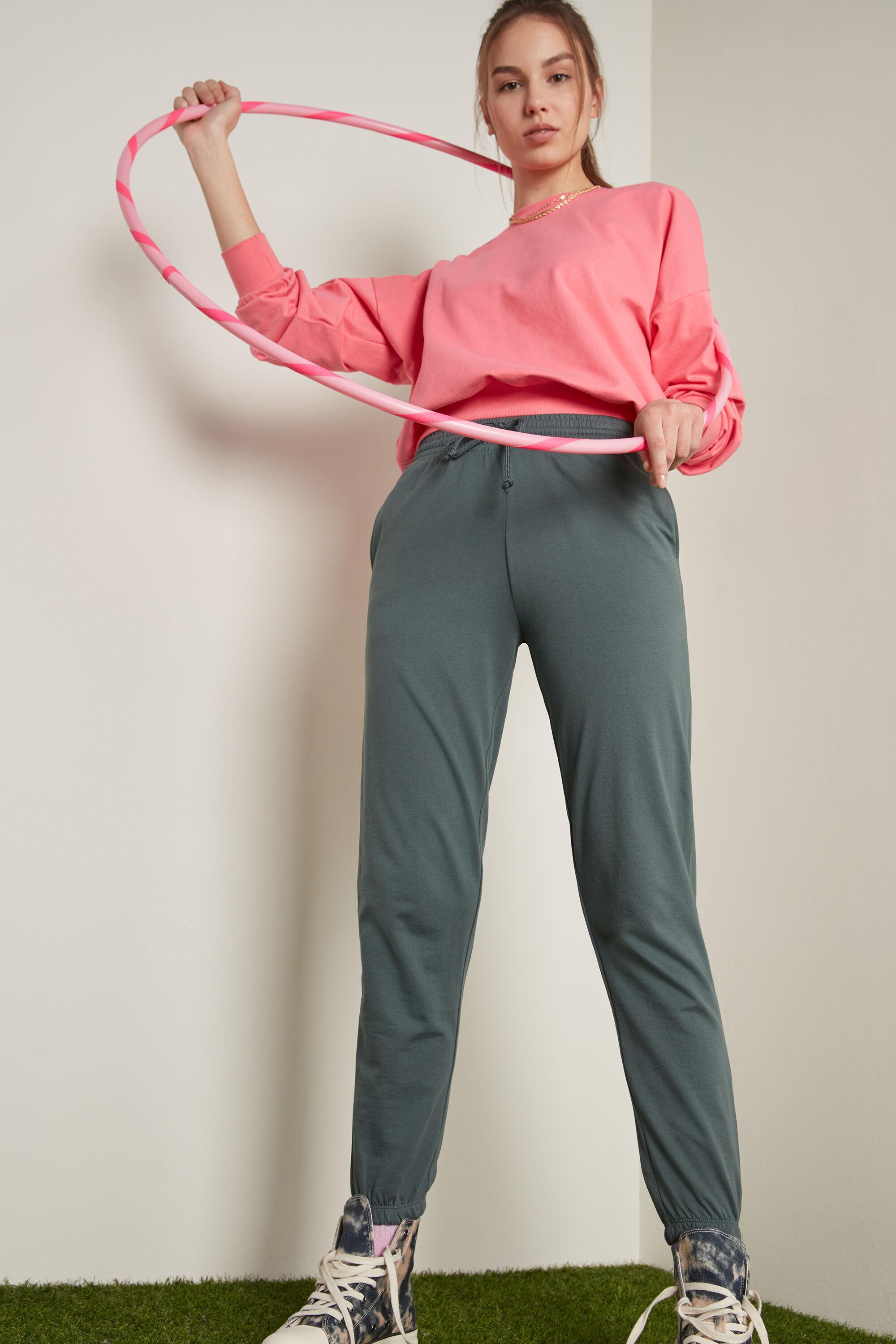 Tezenis Joggers With Welt Pocket And Drawstring in Green | Lyst UK
