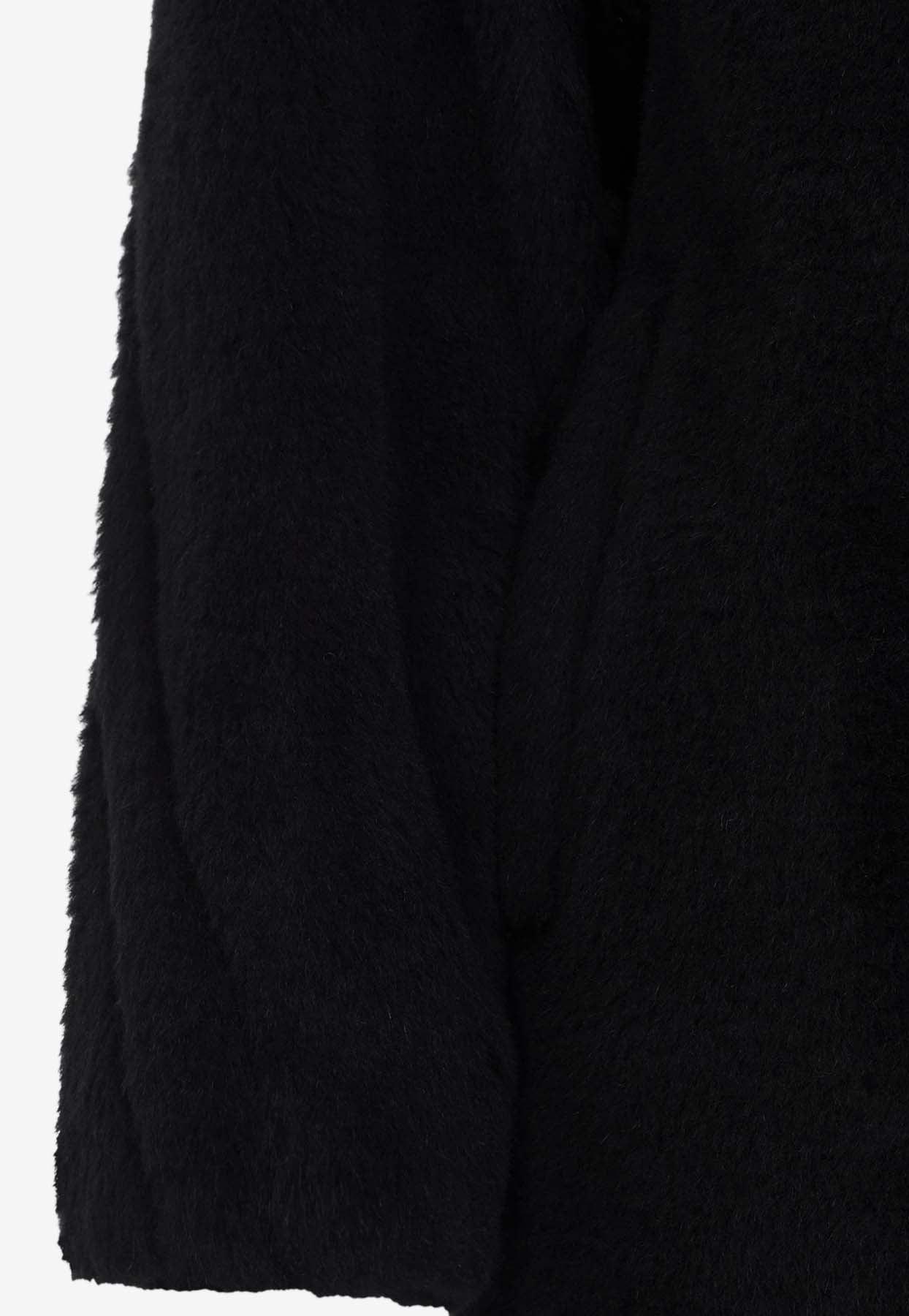 Max Mara Fuxia Teddy Short Coat in Black | Lyst