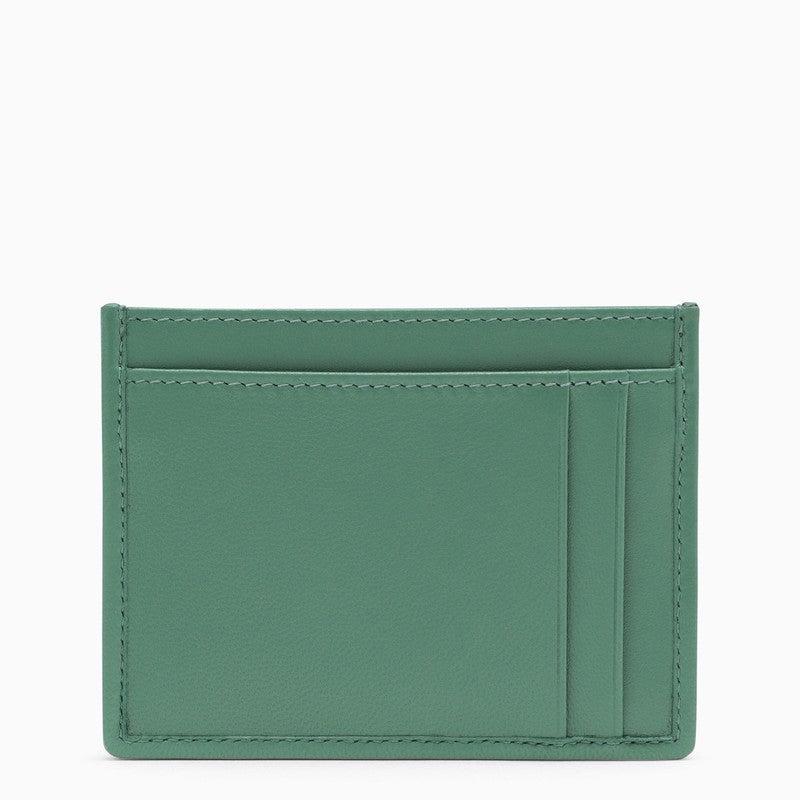 Miu Miu Sage Matelassé Leather Cardholder in Green | Lyst