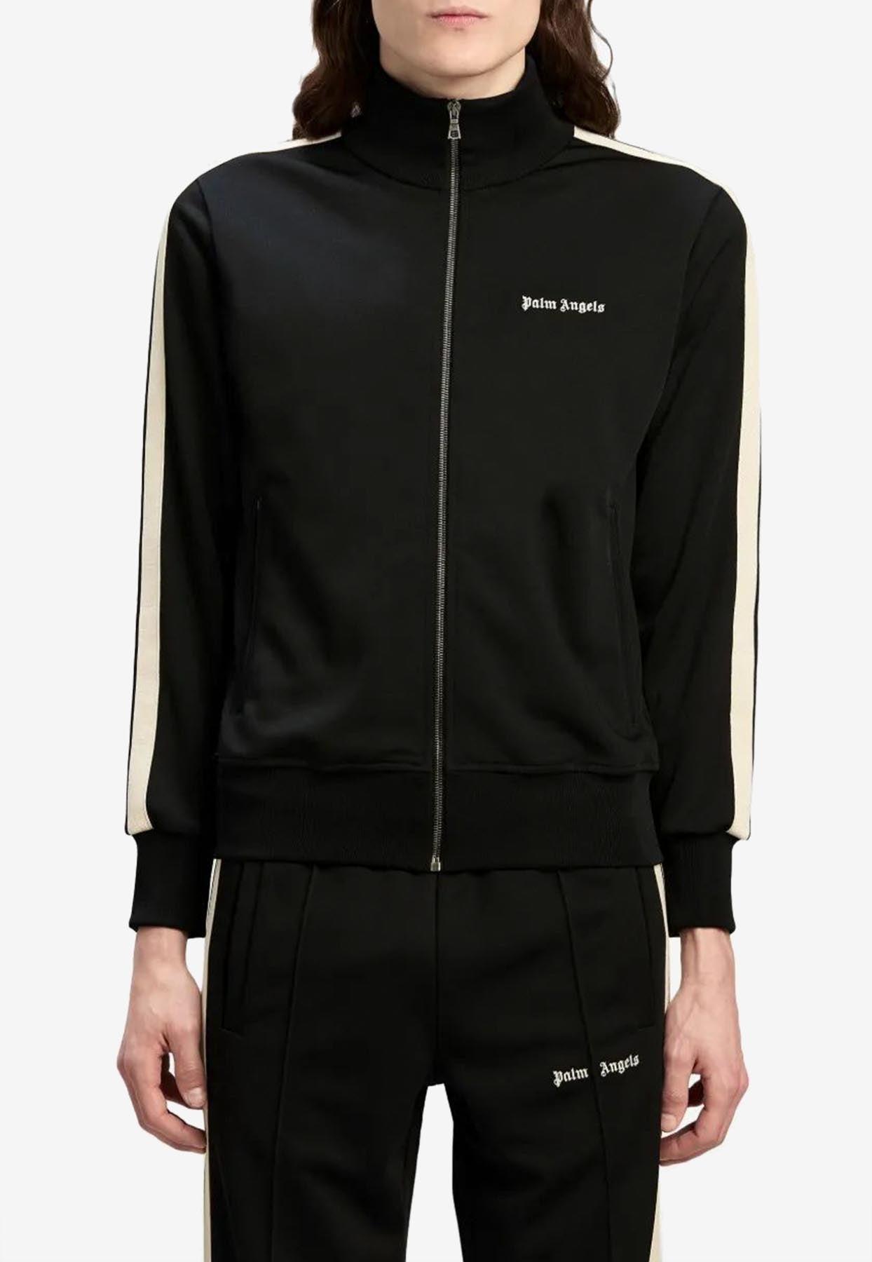 PALM ANGELS  コットン-ウール混 ジャンパー Palm Angels】CLASSIC TRACK JACKET(PURPLE/WHITE) | AYIN