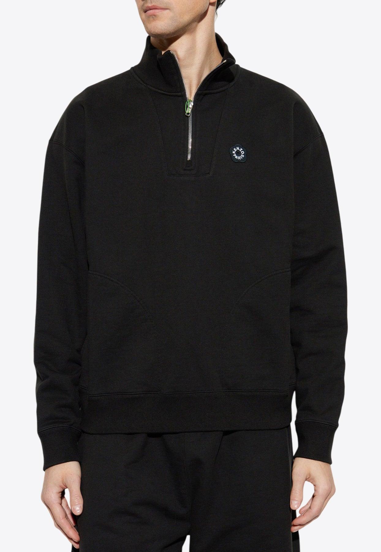 パーカー・フーディ Kenzo Boke Flower Half Zip Sweatishirt Maglie Kenzo Gots Boke Flower 2.0 Embroidered Half Zip