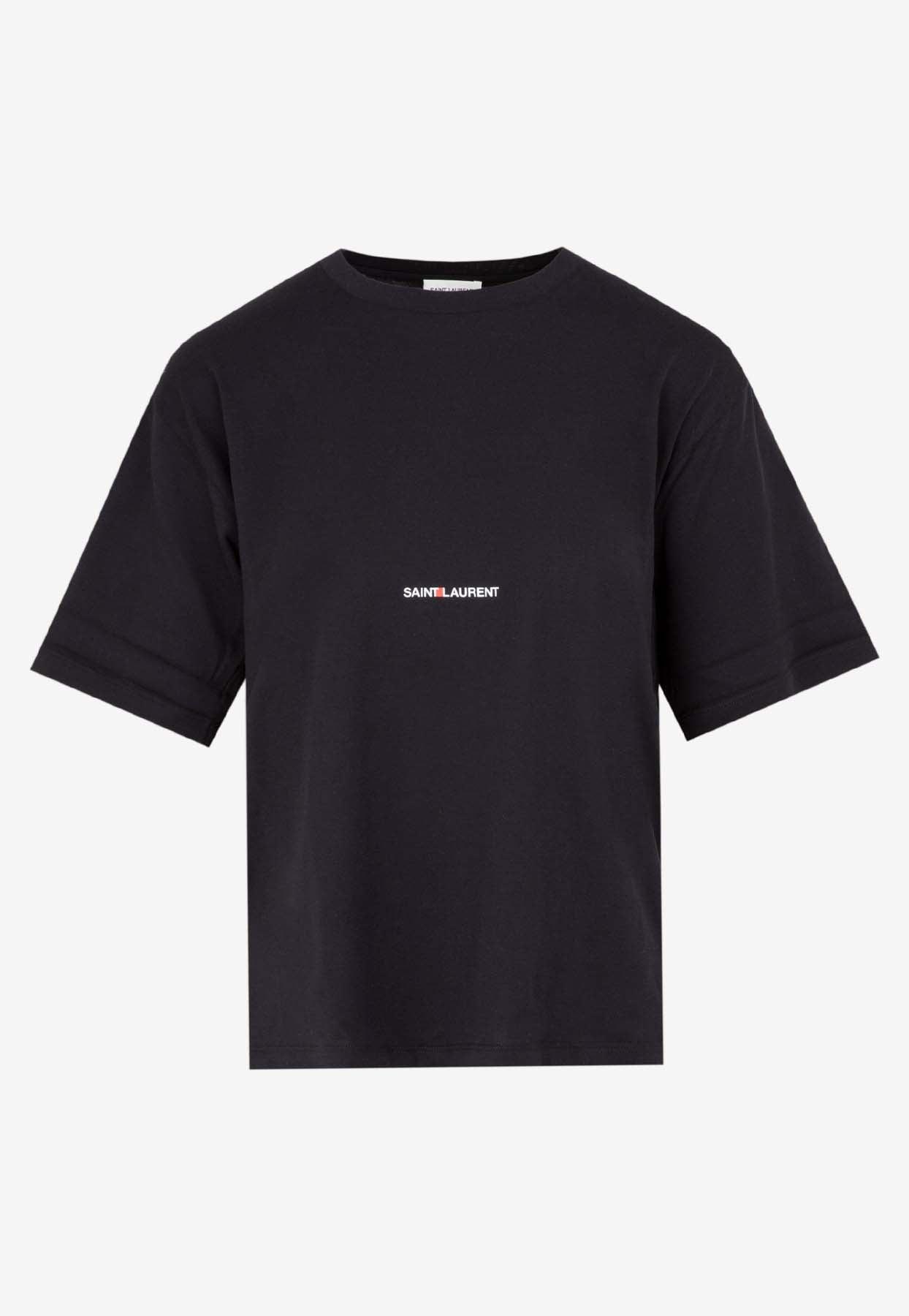 Tシャツ・カットソー SAINT LAURENT Woman T-Shirt White 824583YB2MH 9000 Saint Laurent logo-print T-shirt | White | FARFETCH