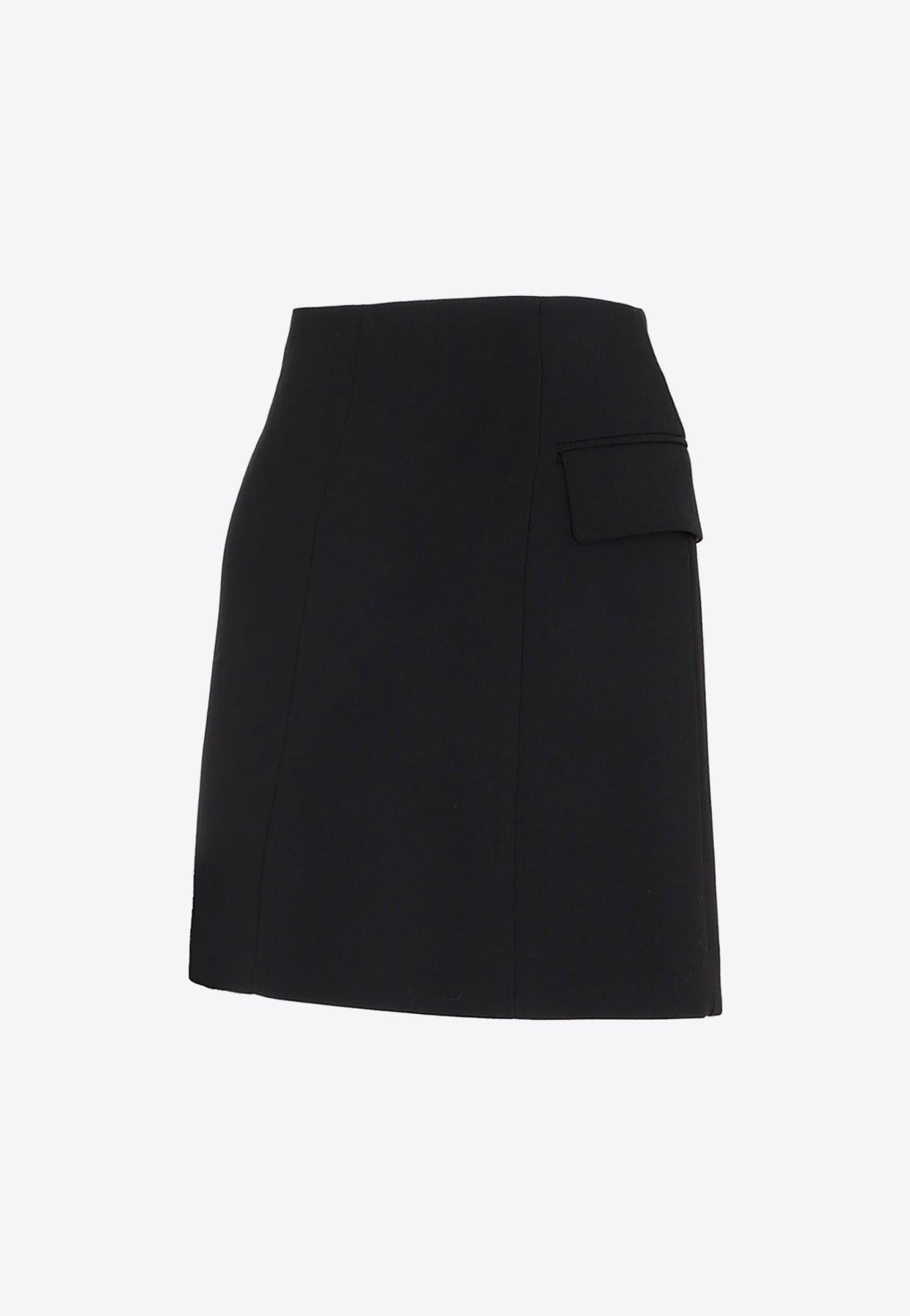 Lanvin Tailored Mini Skirt in Black