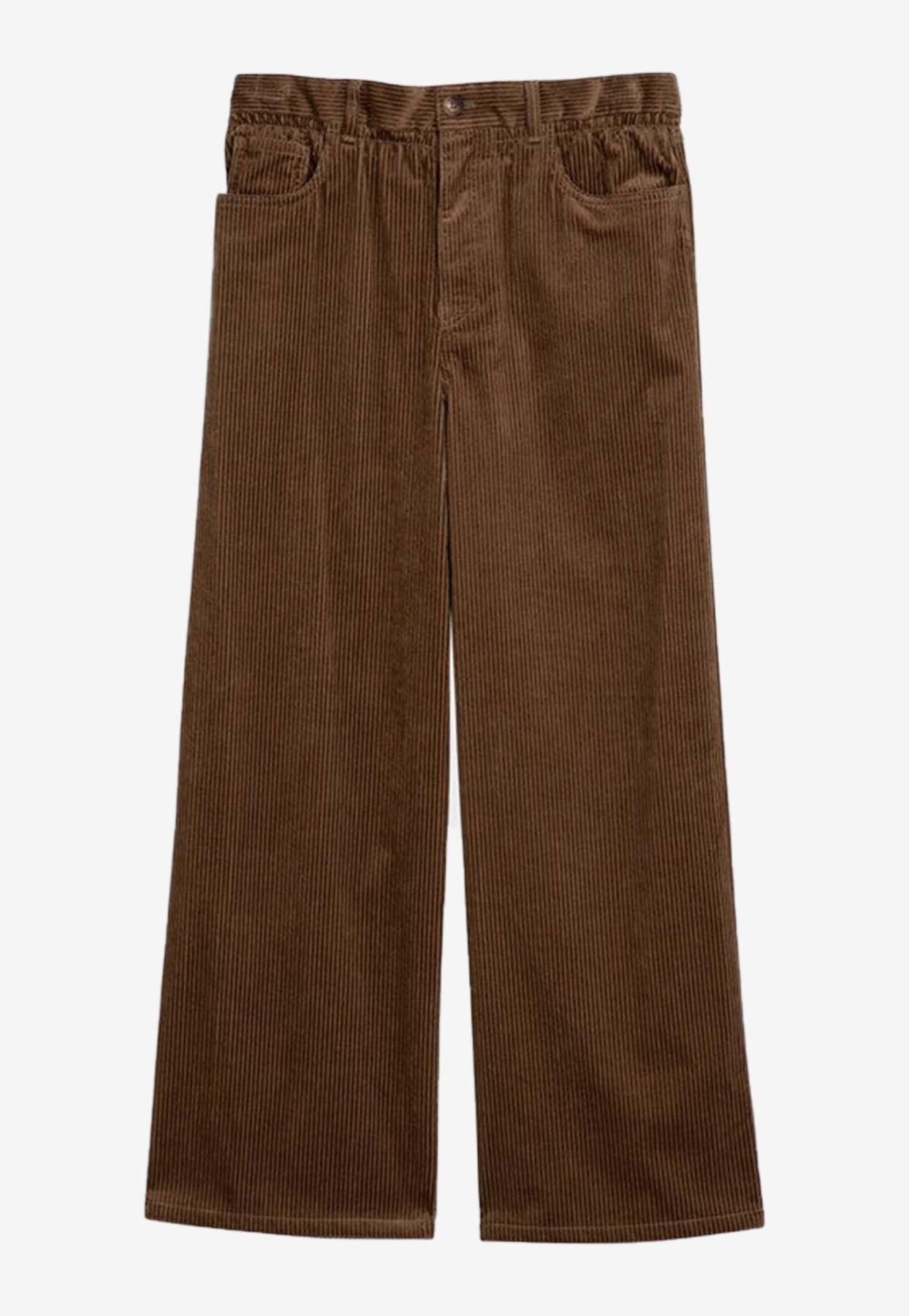 【関税&送料込】Miu Miu Camel Corduroy Pant miu-miu-Brown-Embroidered-Logo