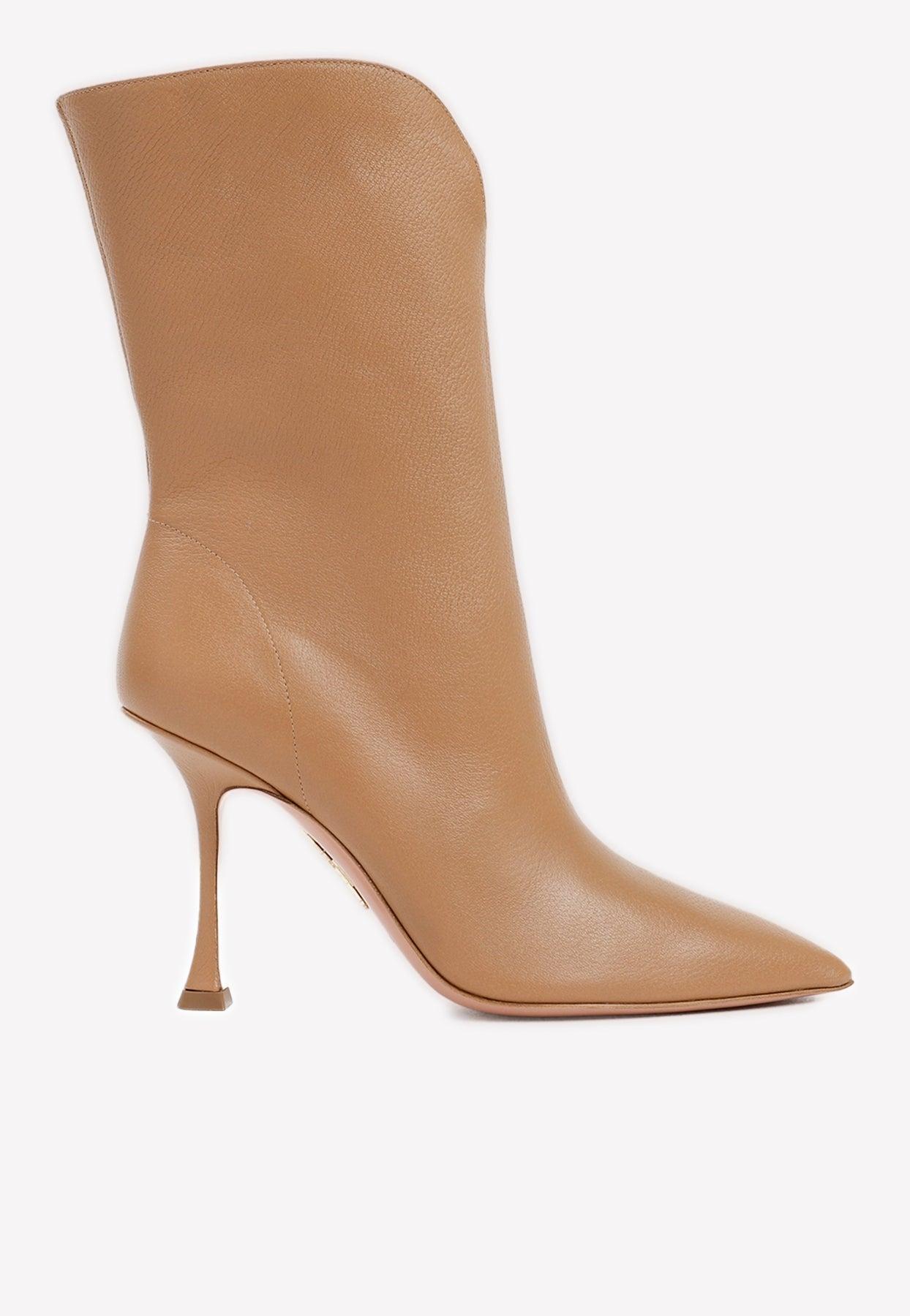 Aquazzura Bad Boogie 95 Nappa Leather Boots Lyst Australia