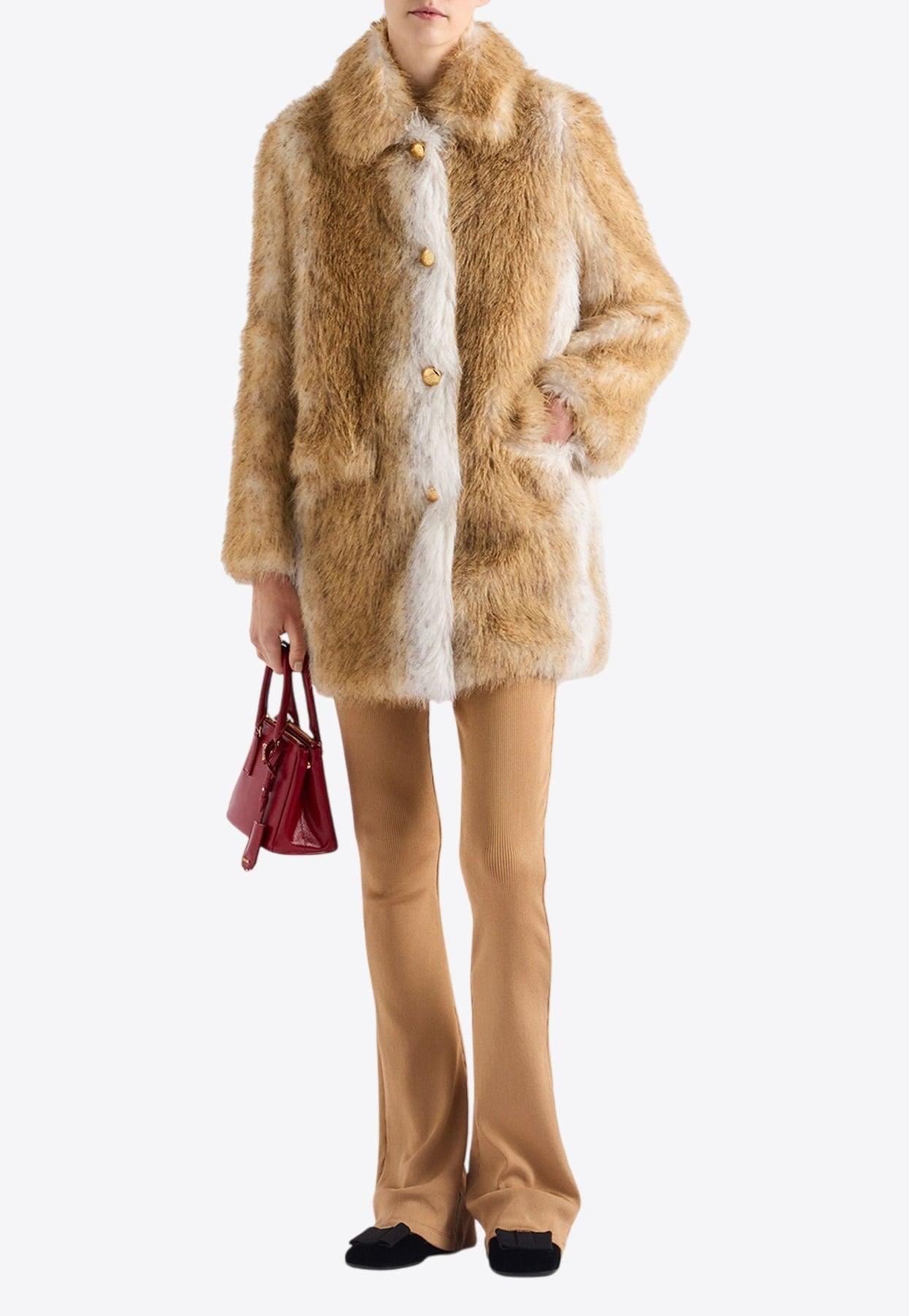【関税&送料込】Prada Ivory Sleeveless Fur Coat Women's Prada Fur jackets | Lyst