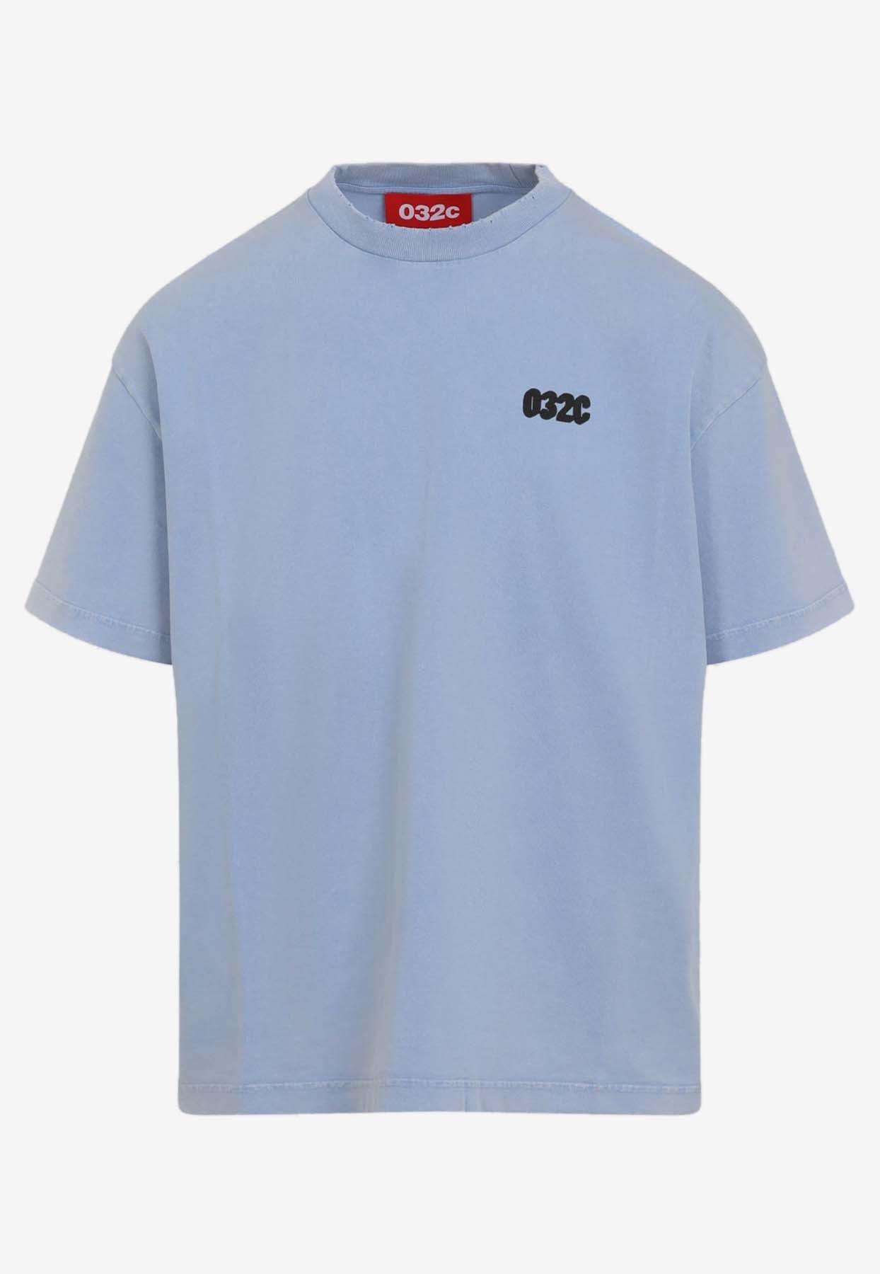 【関税込み】032c Tシャツ 032c Loves Printed Logo T-Shirt in Blue for Men | Lyst