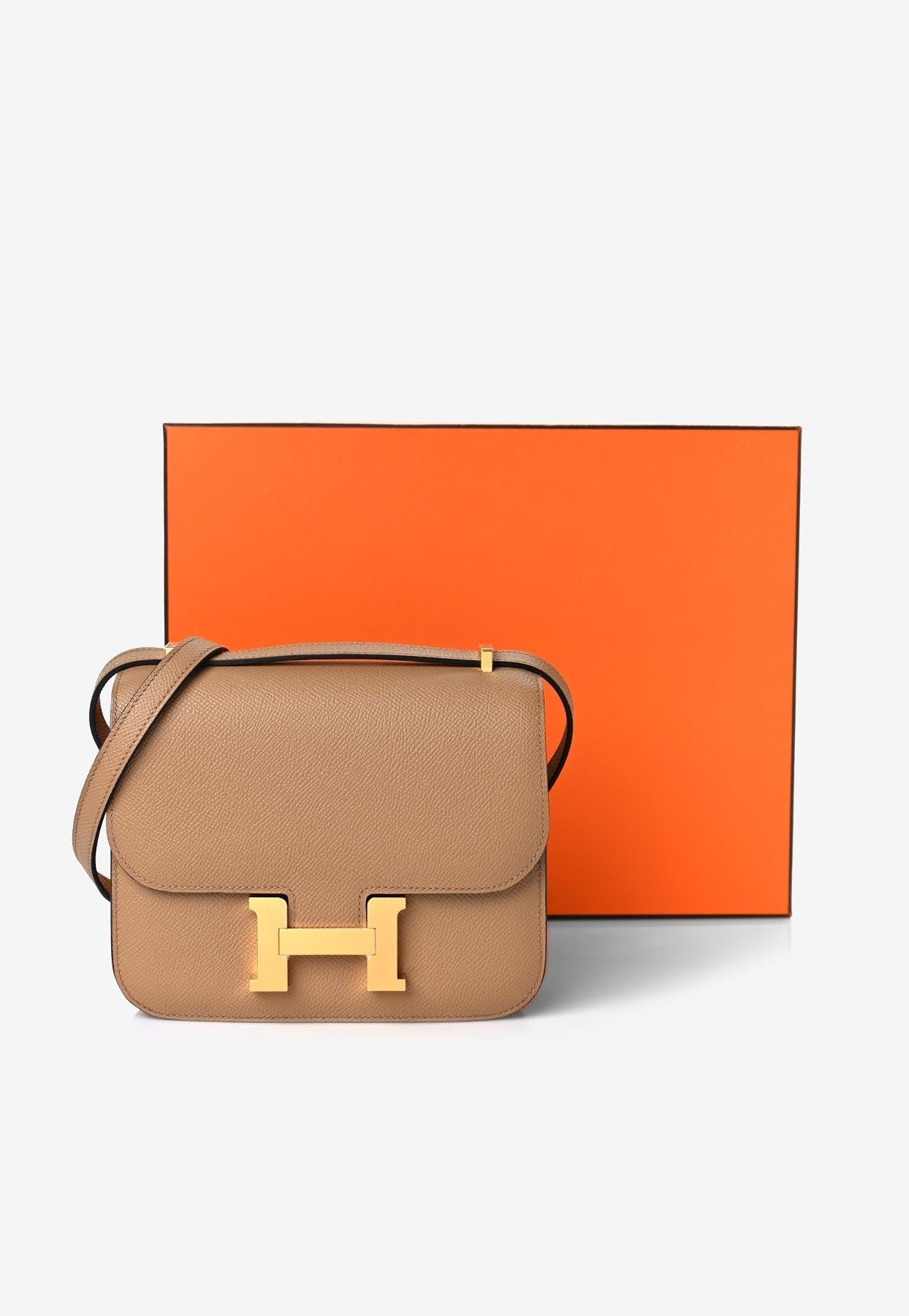 Hermès Constance 18 In Chai Epsom With Gold Hardware in White