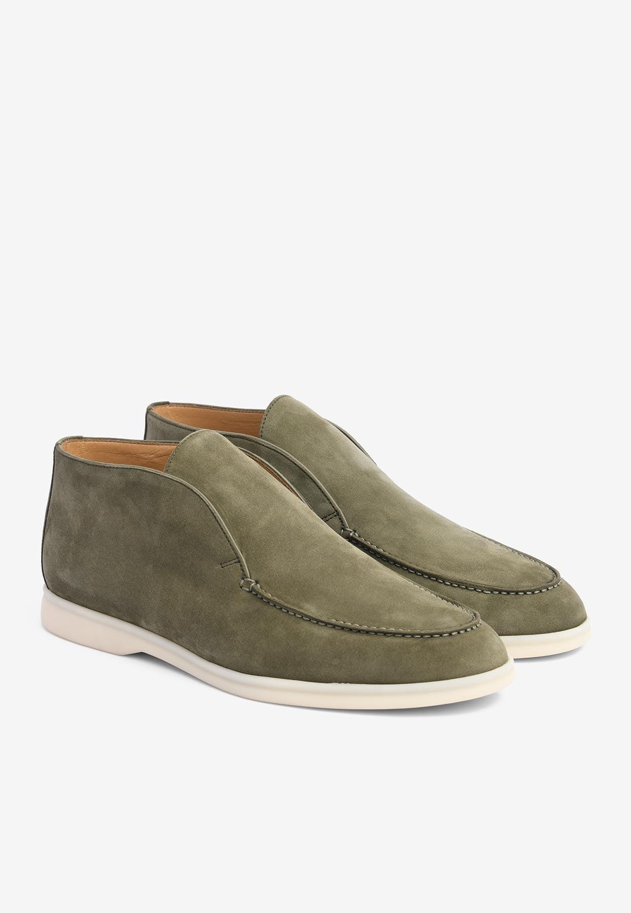 Ny mening Datter grundigt Loro Piana Open Walk Ankle Boots in Green for Men | Lyst