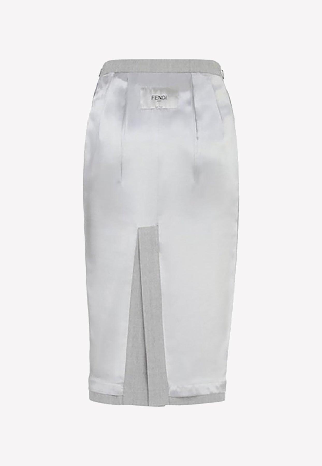 White clearance fendi skirt