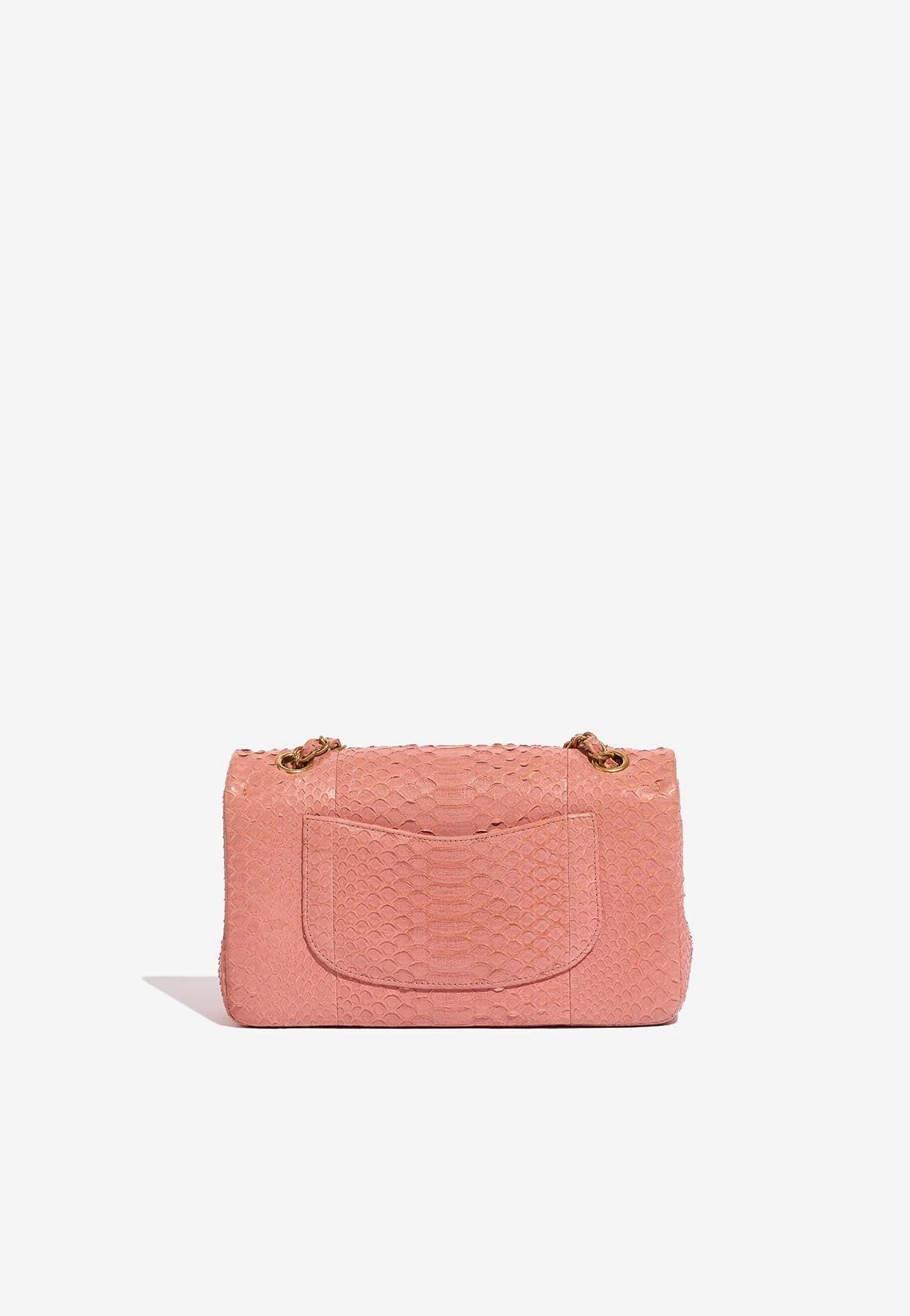 Chanel Medium Timeless Shoulder Bag In Dusty Rose Python Leather in Pink |  Lyst