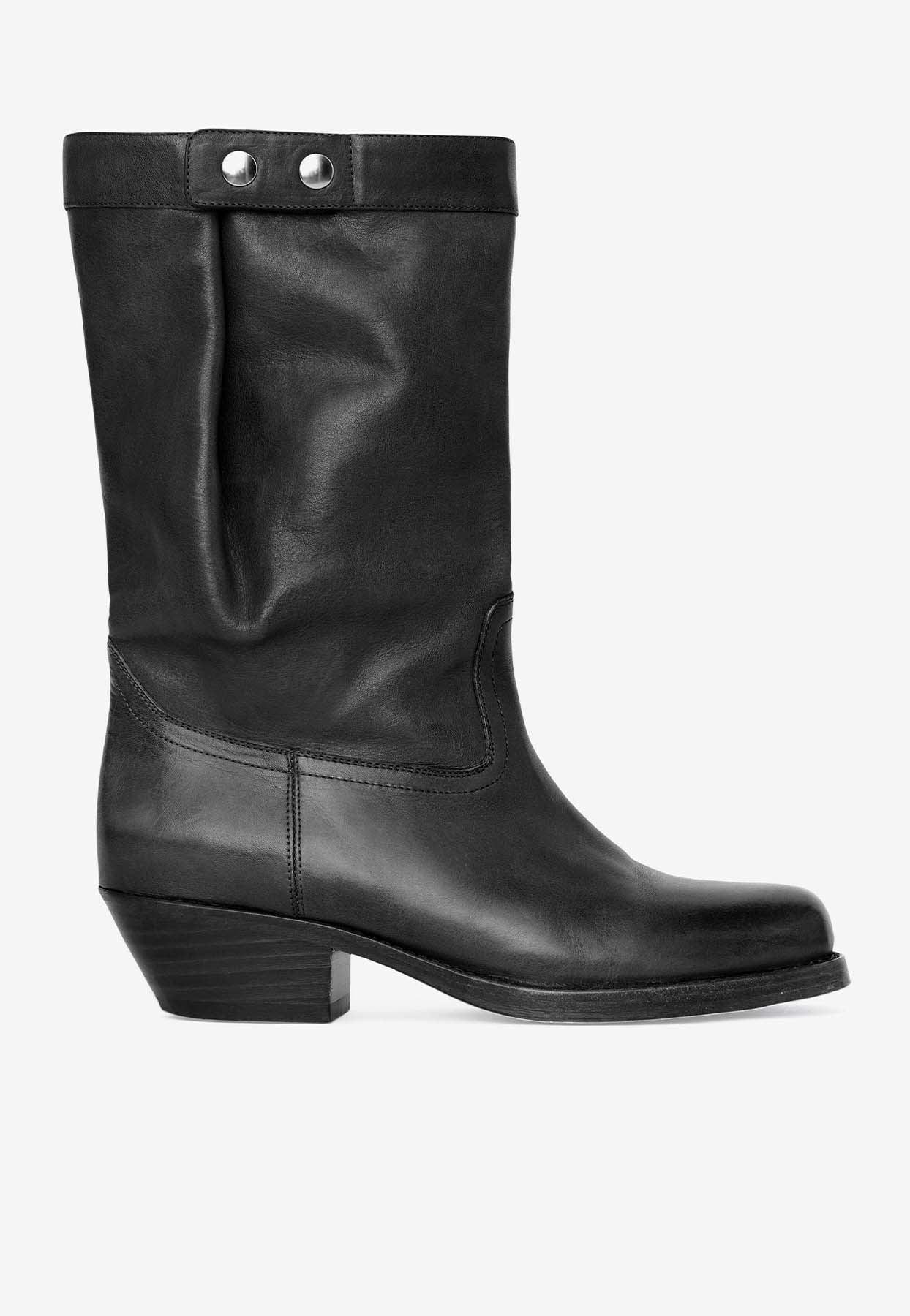 isabel marant campee leather ankle boots