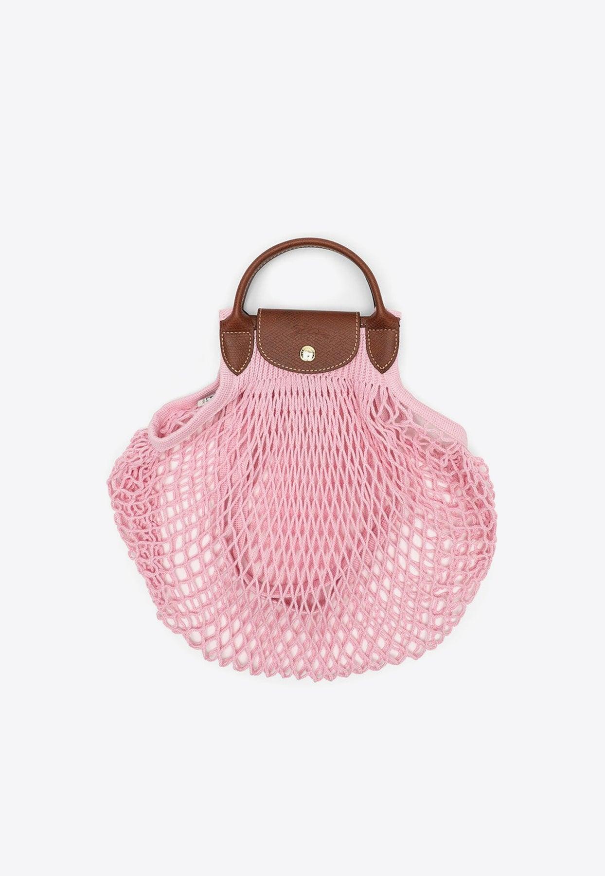 Longchamp Large La Pliage Filet Crossbody Bag in Pink Lyst