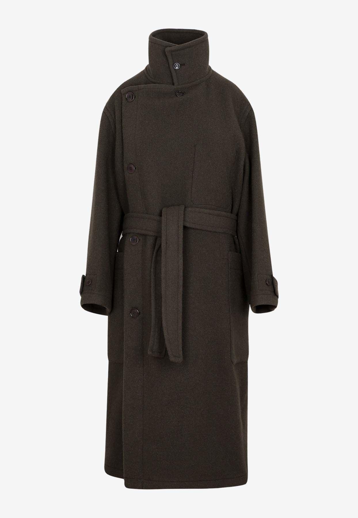 Lemaire Wrap Wool Long Coat In Black Lyst lemaire-wrap-wool-long-coat-in-black-lyst