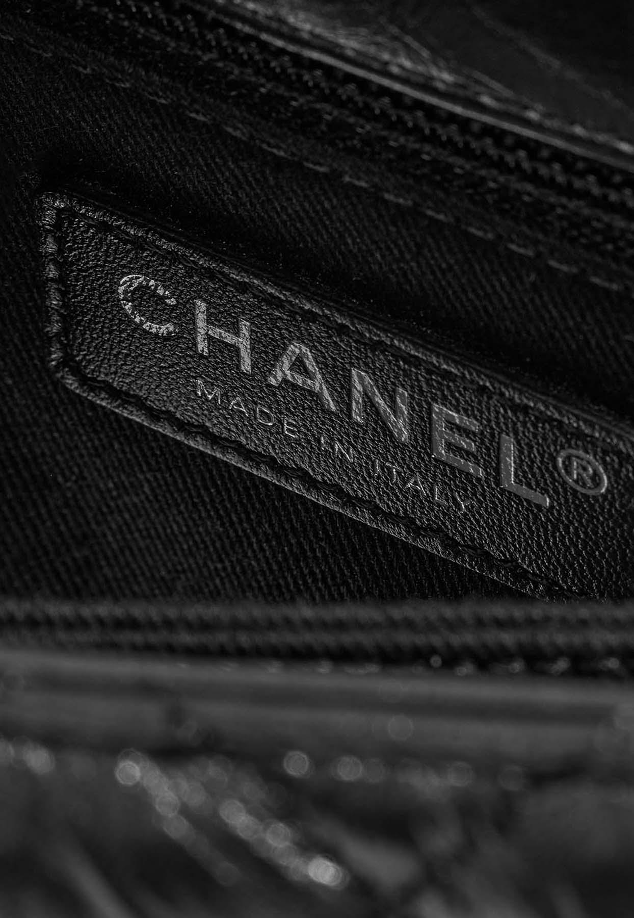 Chanel Small Timeless Top Handle Bag In so Black Leather