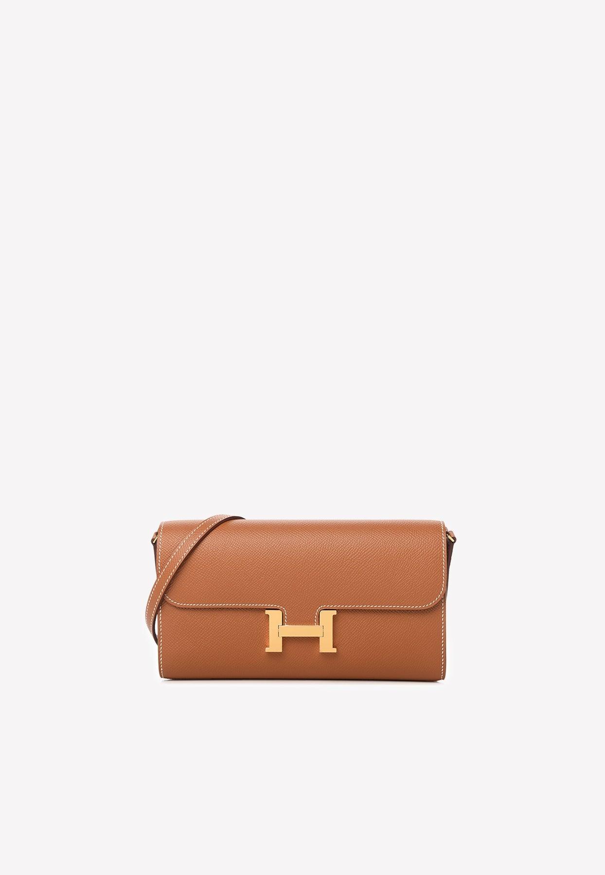 Hermes Gold Epsom Leather MC2 Wallet - Yoogi's Closet