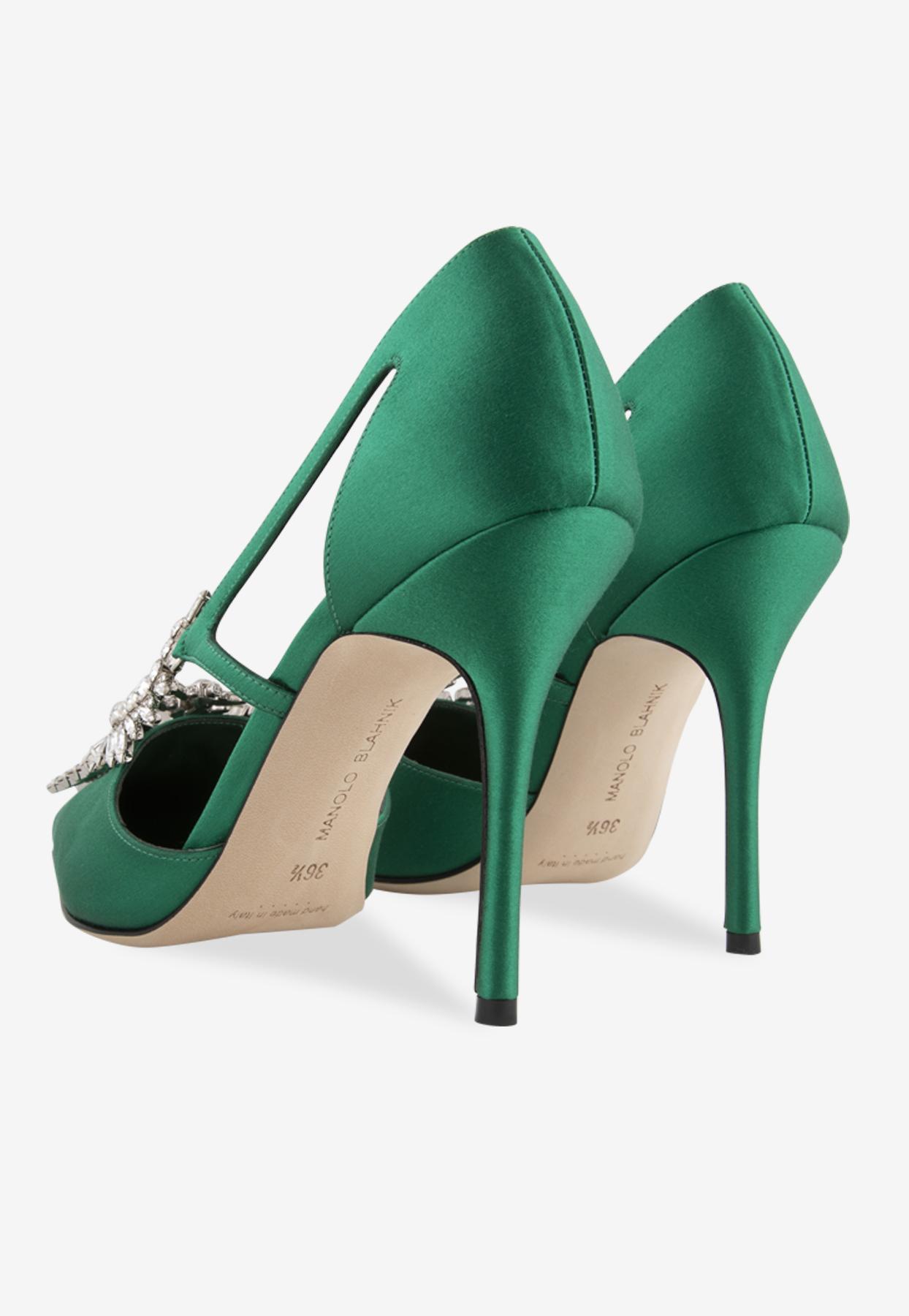 manolo blahnik emerald green