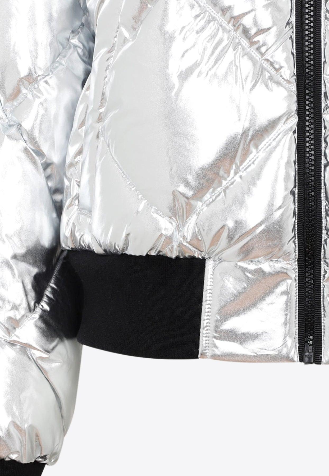 Moose Knuckles Bankhead Quilted Down Bomber Jacket in White | Lyst