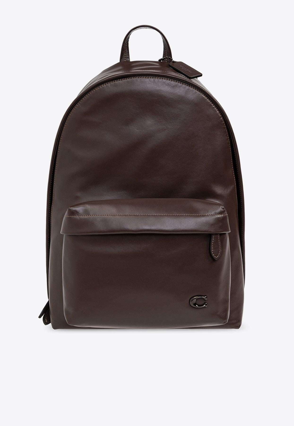 COACH バックパック ブラウン キャンバス・レザー USA製 COACH オールドコーチ レザー リュック バックパック 本革