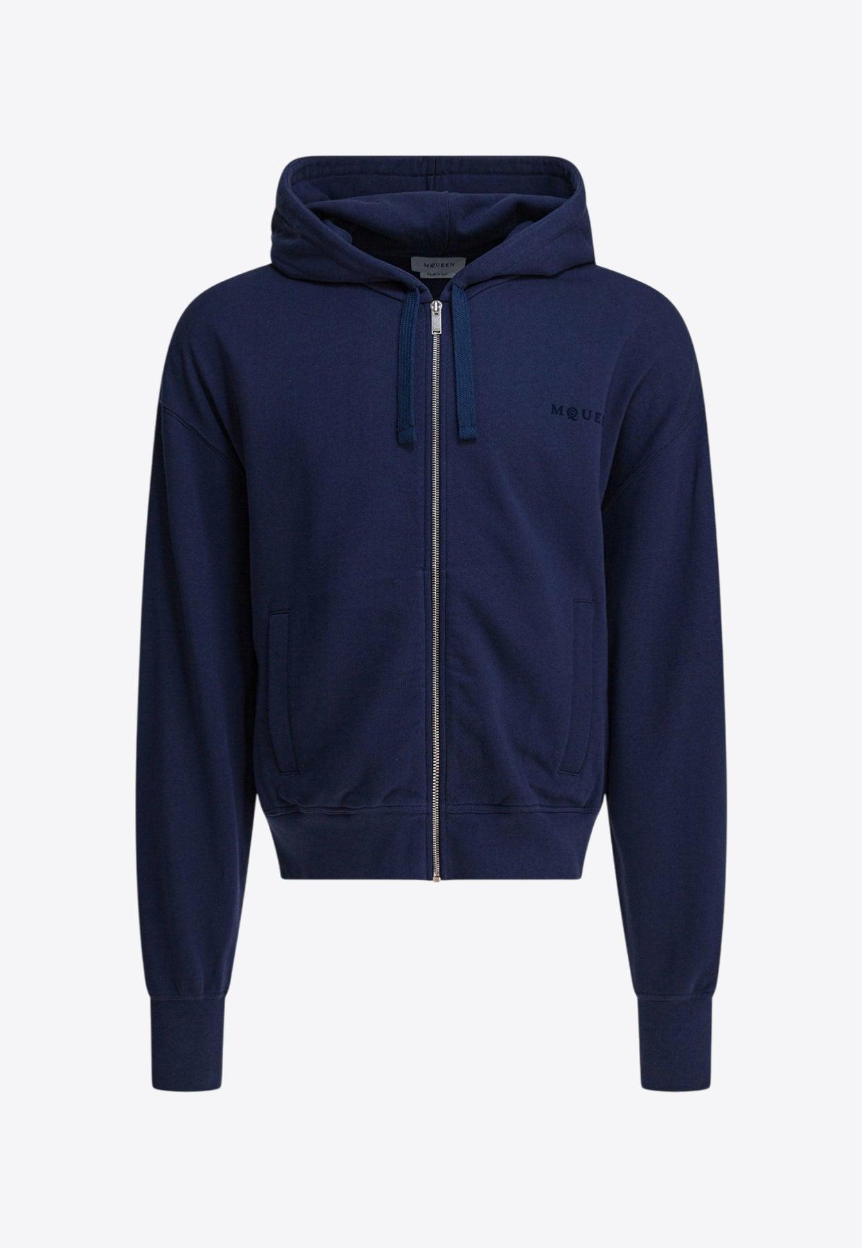パーカー・フーディ alexander mcqueen HOODED SWEATSHIRT WITH ZIP Alexander McQueen - Black zip-up hoodie | Exclusive Designer